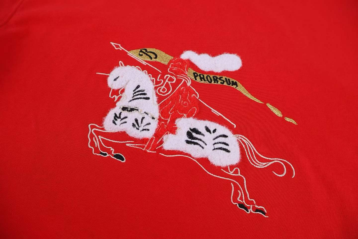 Burberry EKD Cotton T-shirt in red.