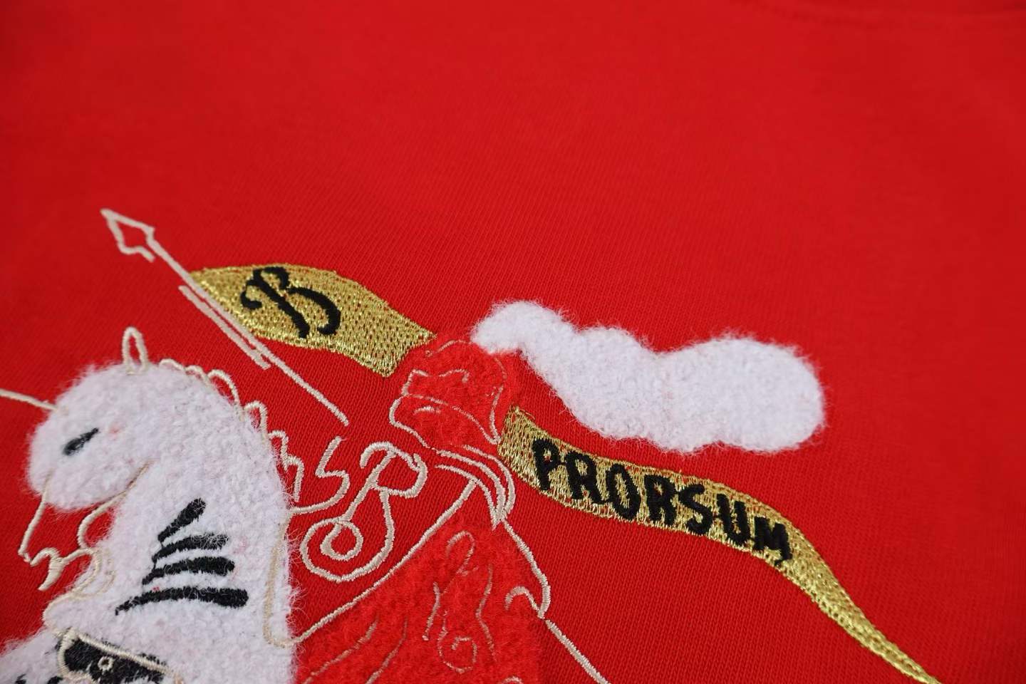 Burberry EKD Cotton T-shirt in red.