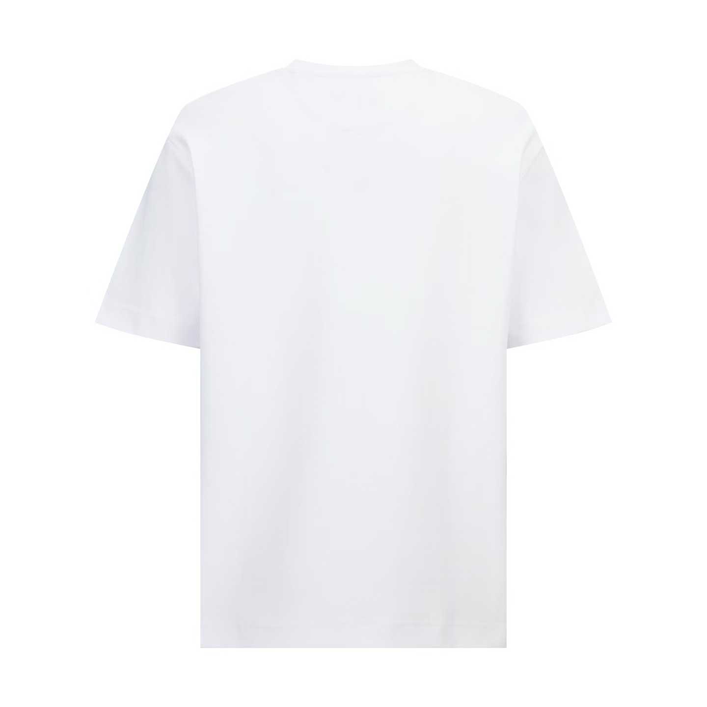 Fendi cotton T-shirt with a dog graphic embroidery.