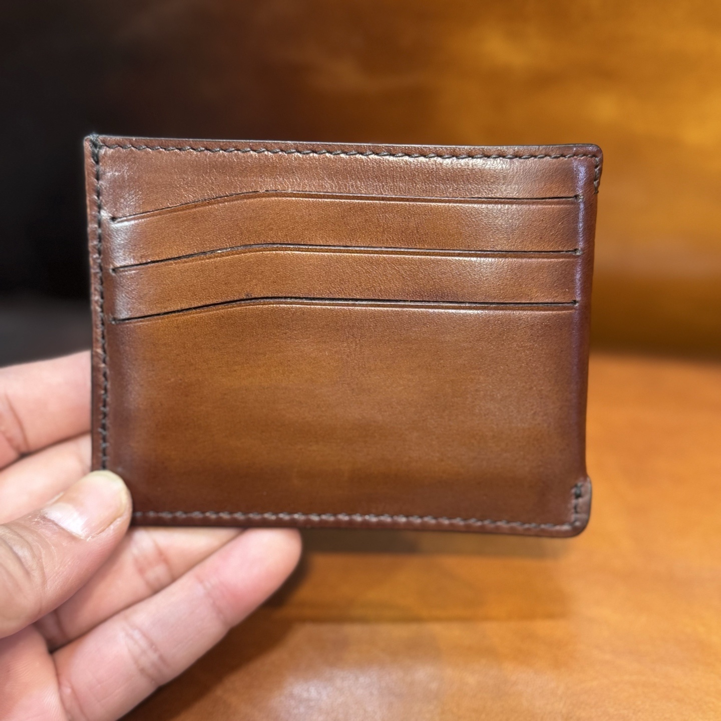 Belruti brown leather card holder wallets all Colors