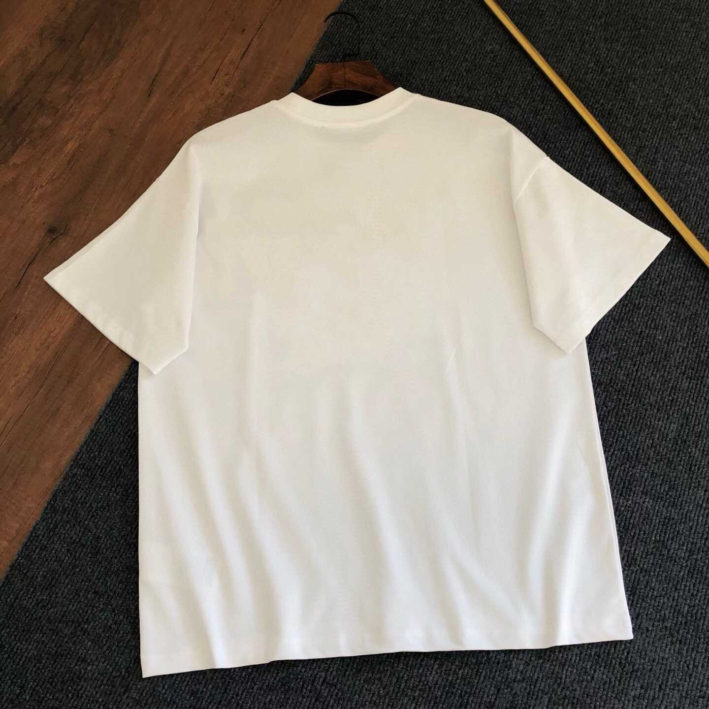 burberry white cotton Burberry Daisy Logo T-shirt