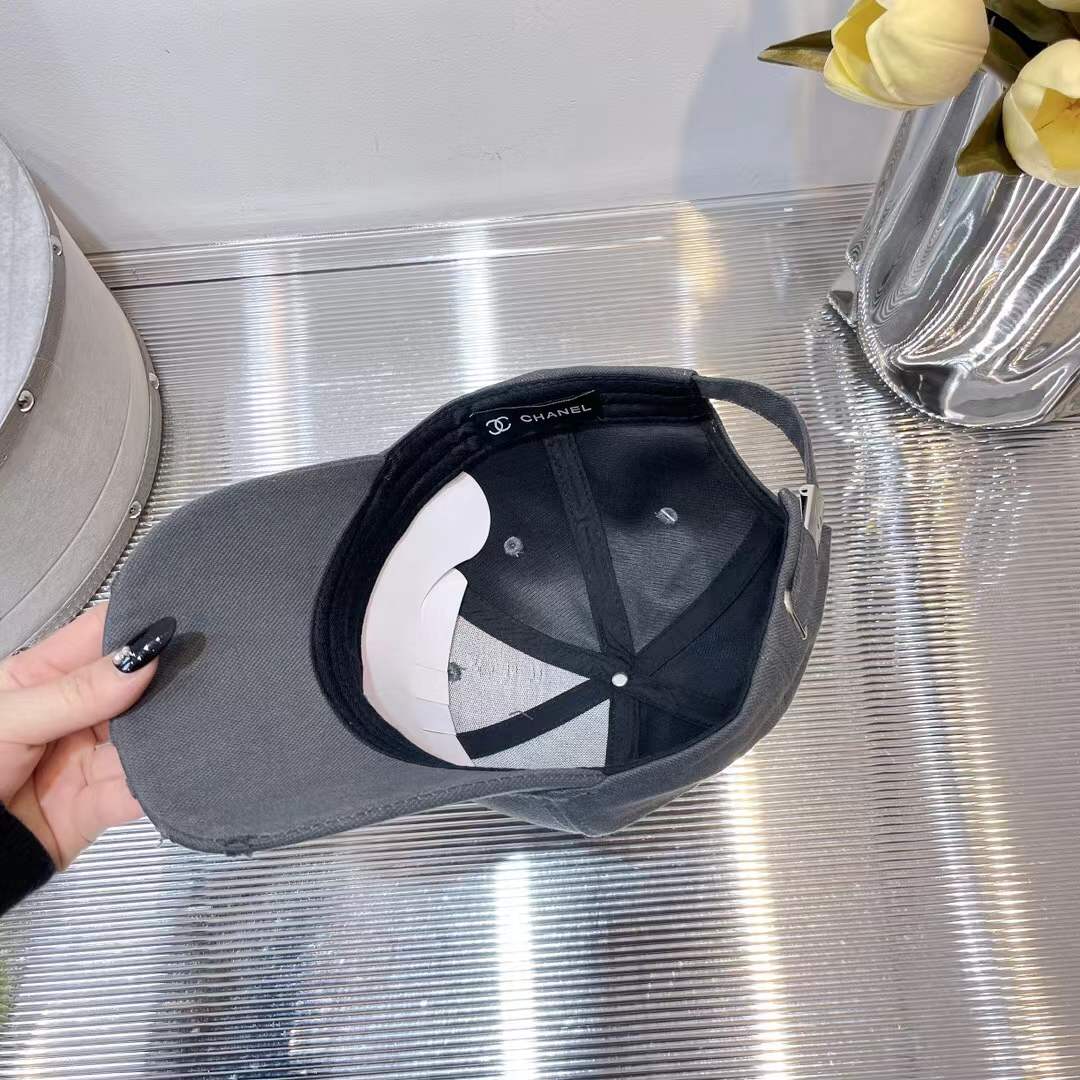 Chanel baseball cap with a white CC logo