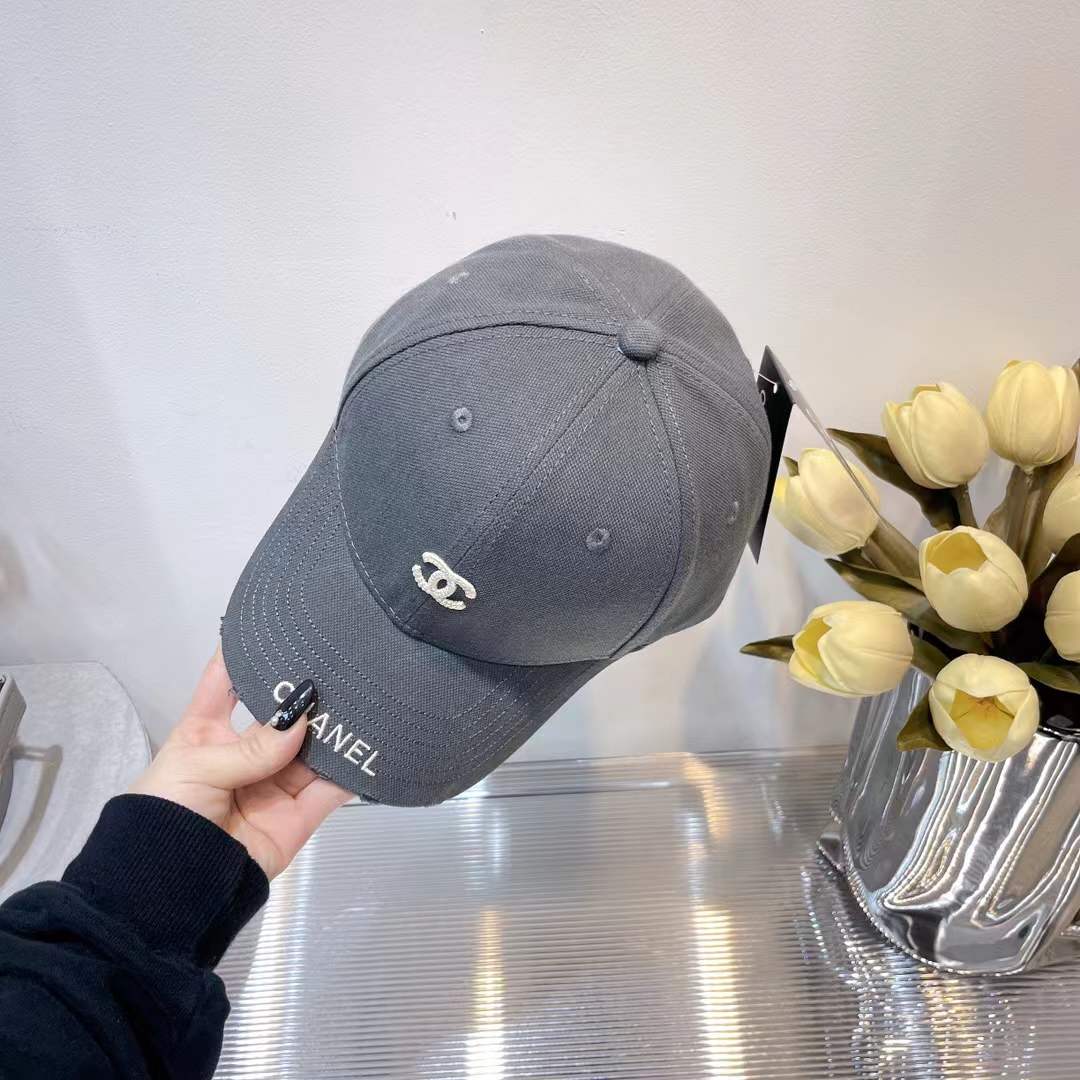Chanel baseball cap with a white CC logo
