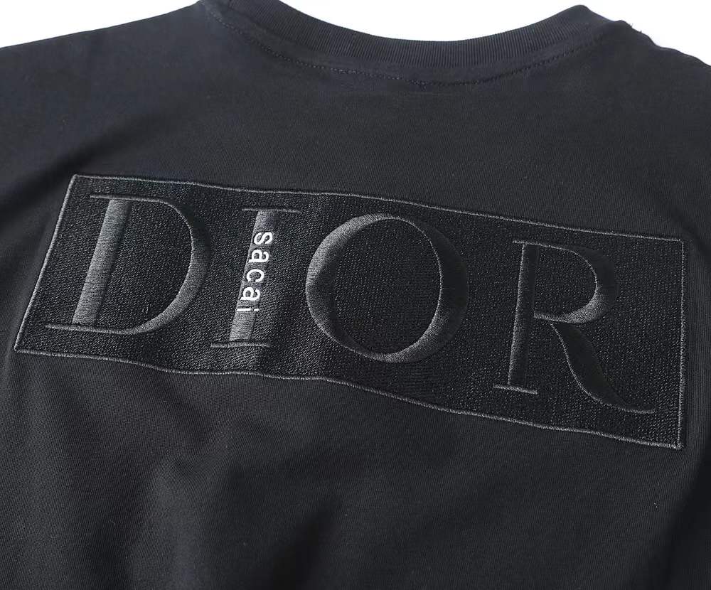 christian dior black cotton Roma T-shirt for Men.