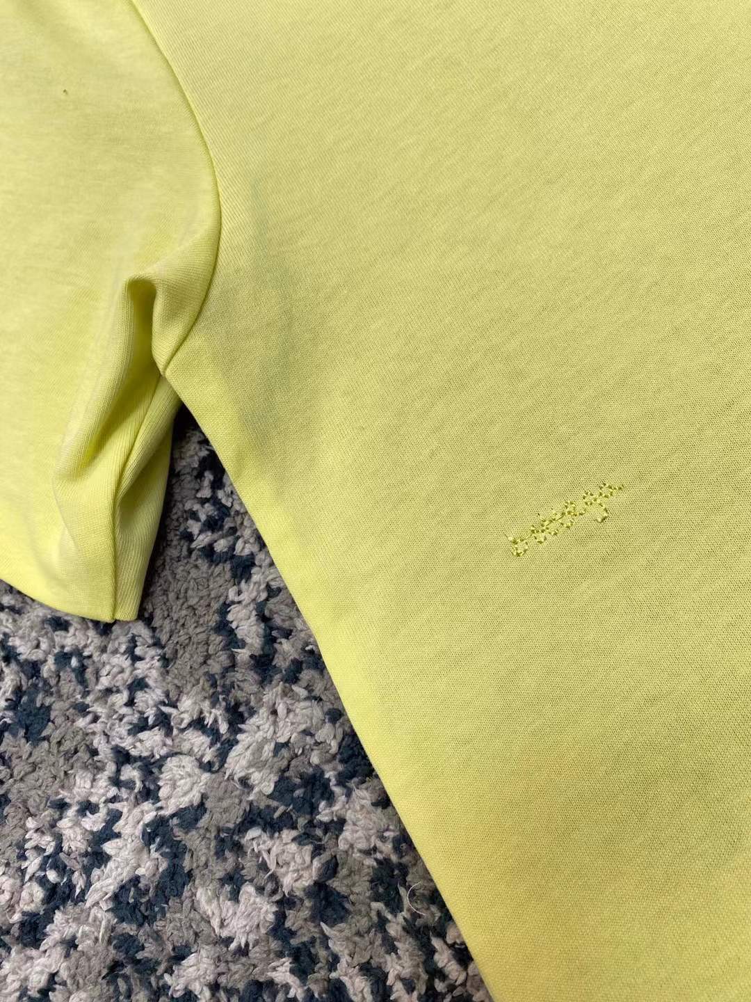 Bottega Venta fluorescent yellow logo short-sleeve t-shirt