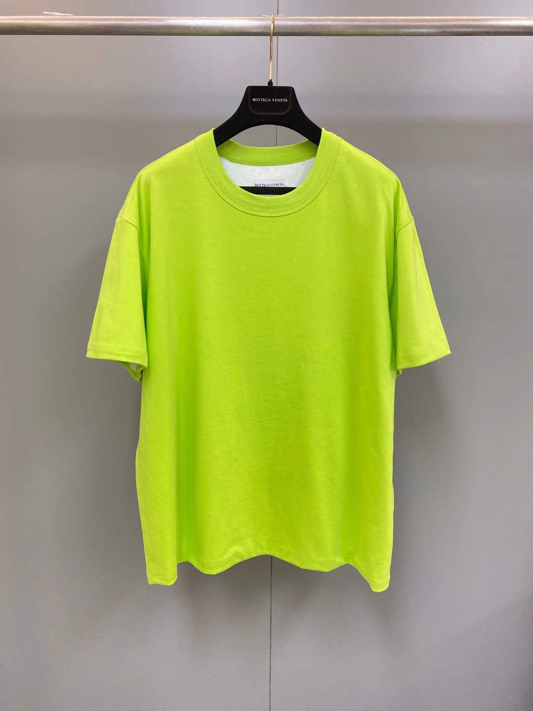 Balenciaga Logo Neon T-Shirt in yellow