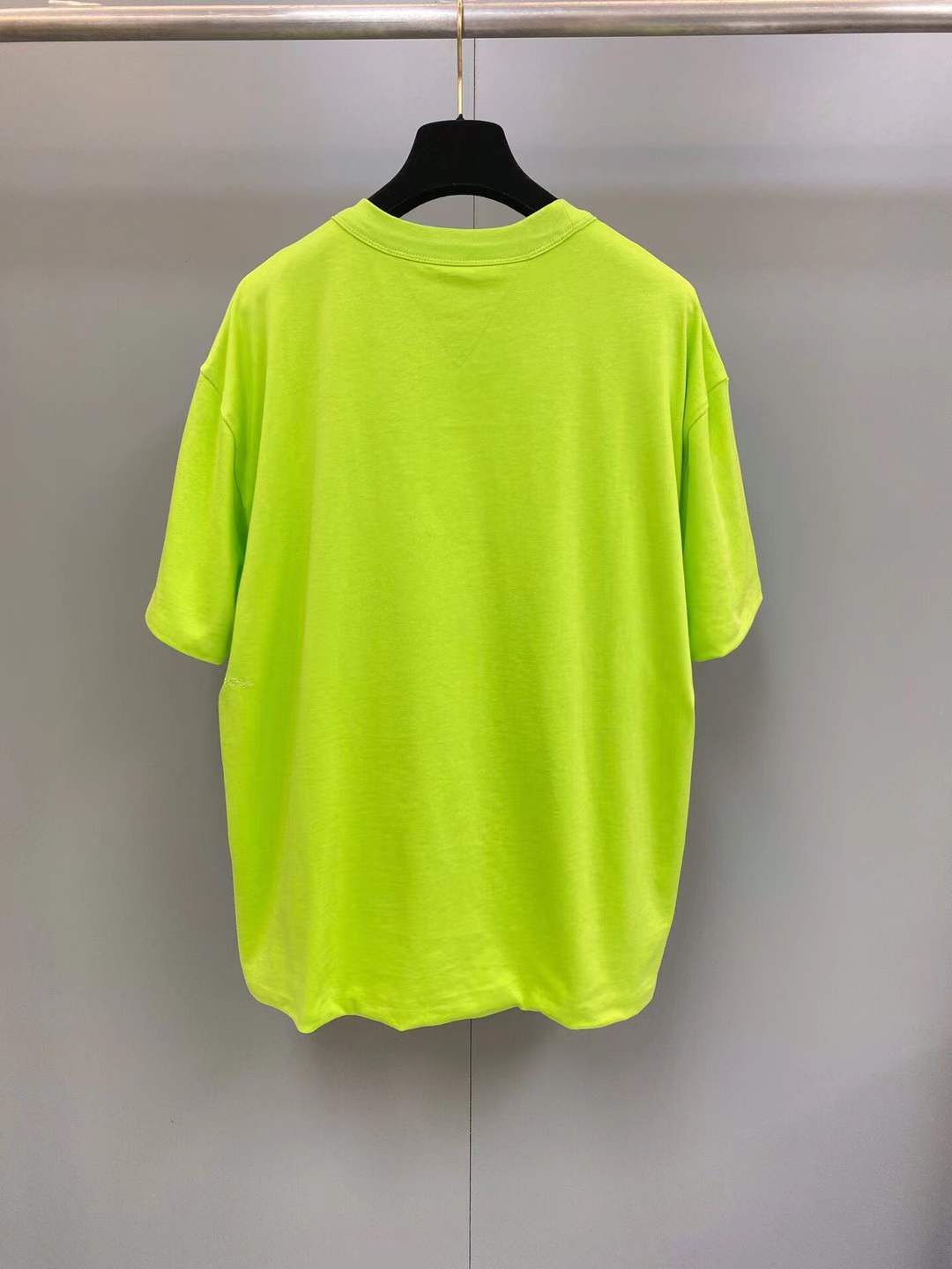 Balenciaga Logo Neon T-Shirt in yellow