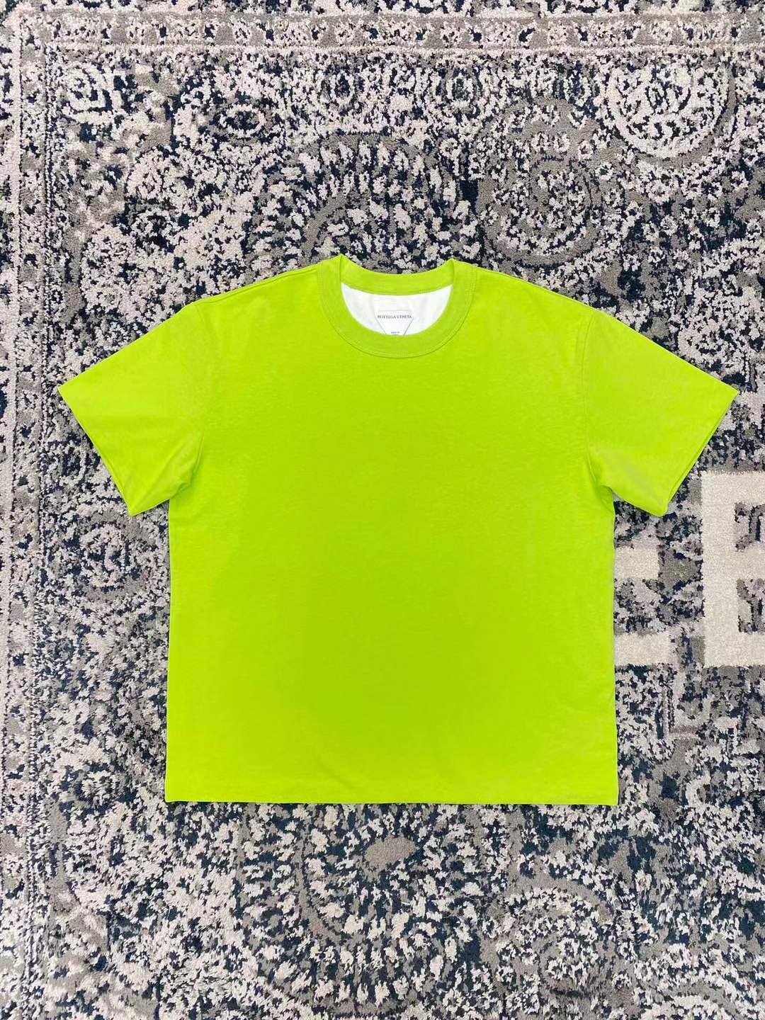 Balenciaga Logo Neon T-Shirt in yellow