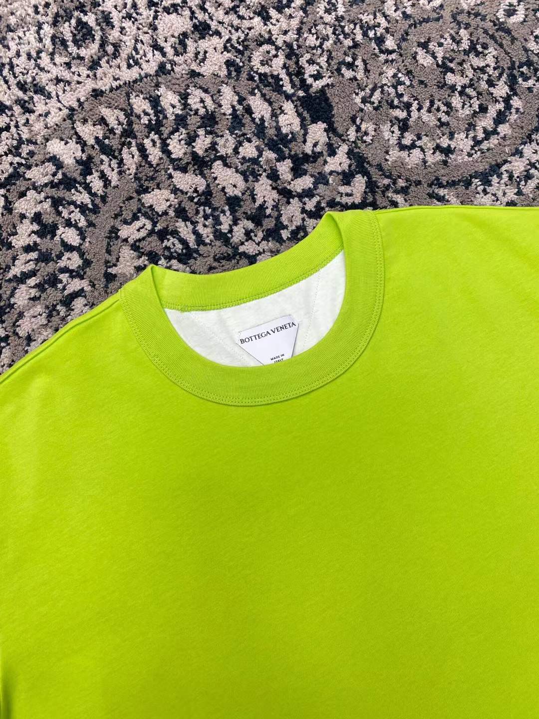 Balenciaga Logo Neon T-Shirt in yellow