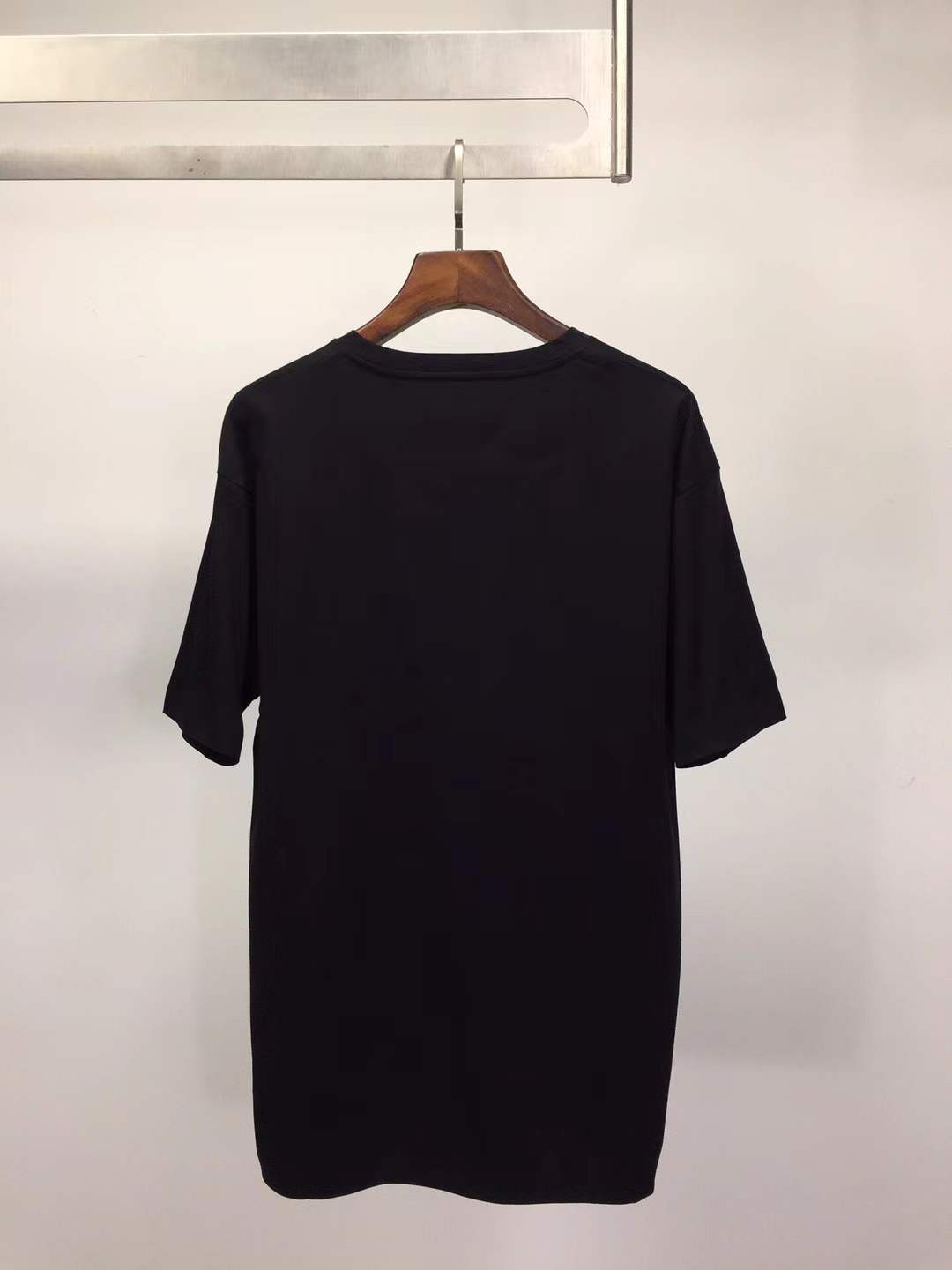 Fendi cotton T-shirt Black with a yellow logo