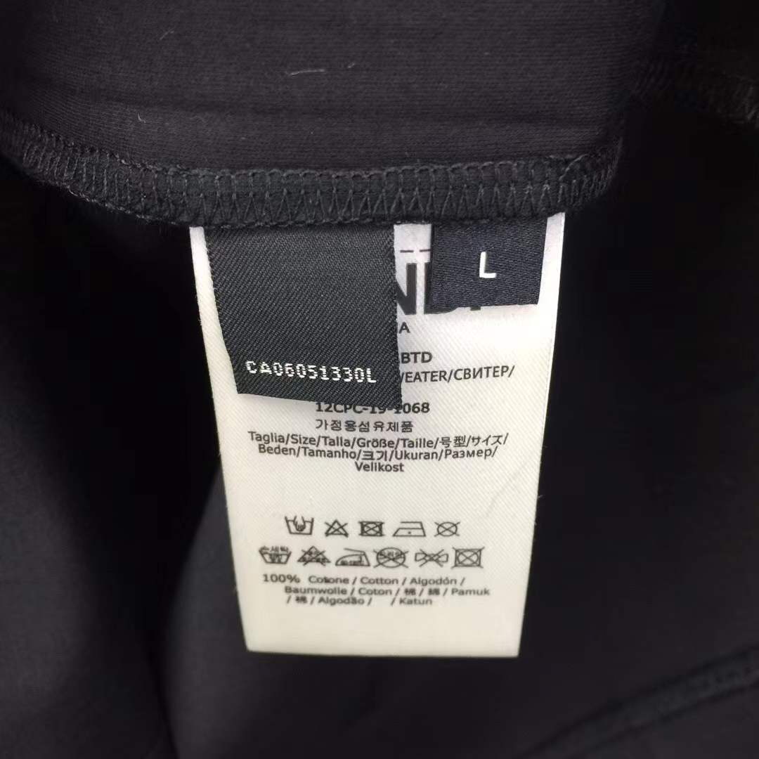 Fendi cotton T-shirt Black with a yellow logo