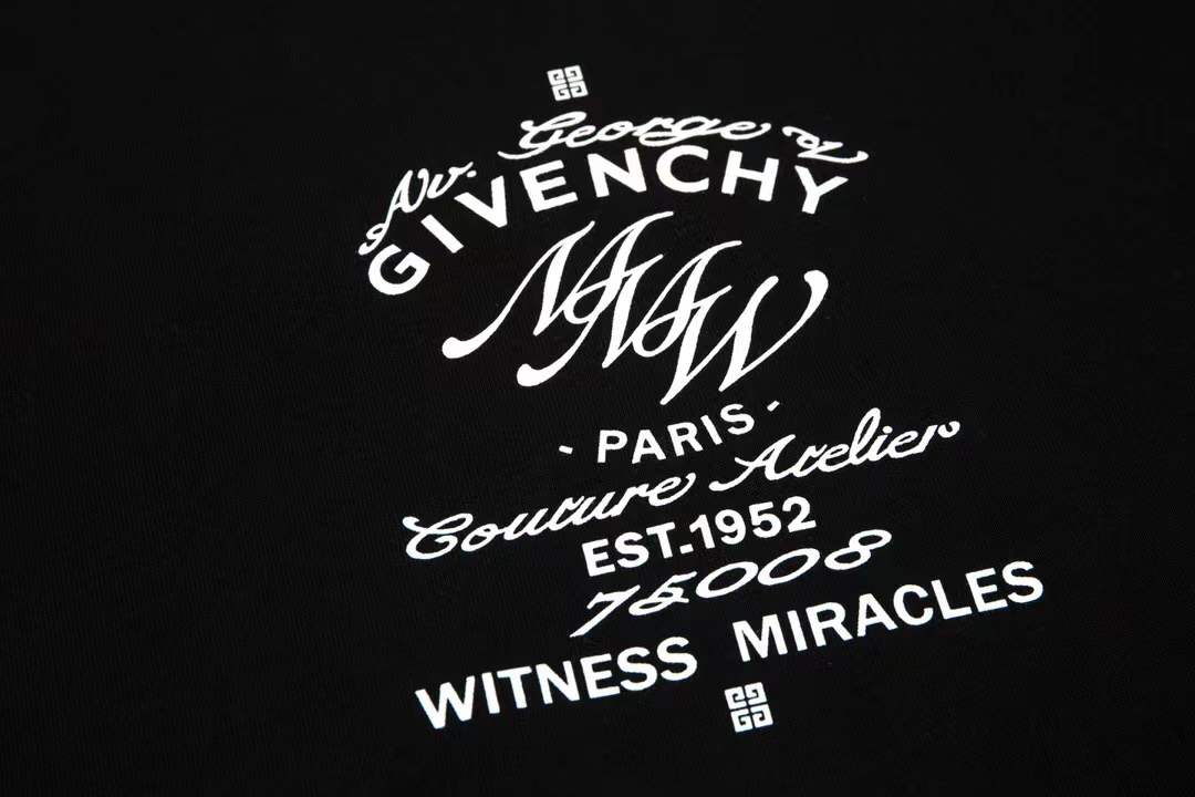 Givenchy MMW Crest cotton t-shirt with a white graphic print on the front