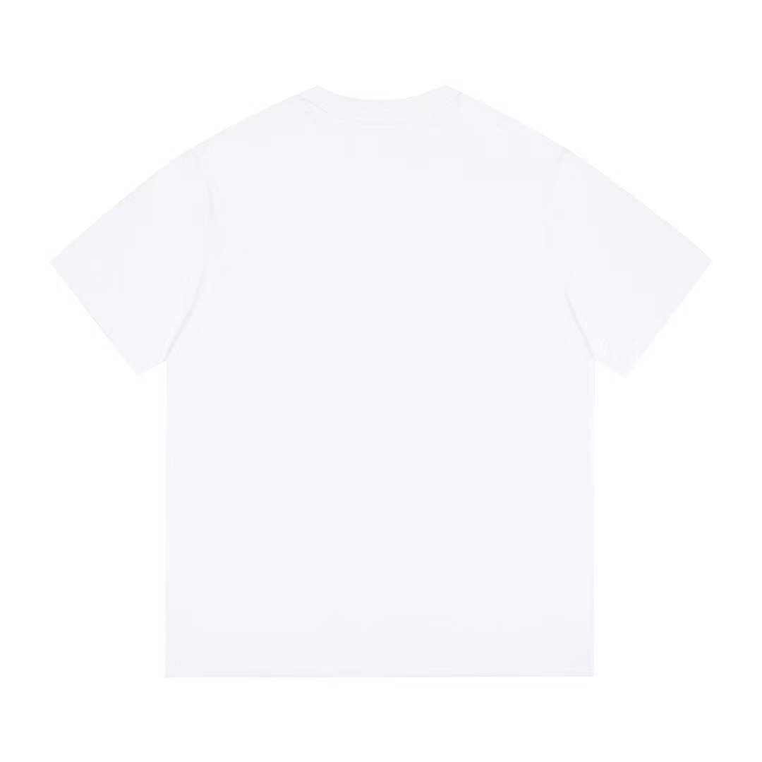 Balenciaga logo-print cotton T-shirt graphic of denim slides