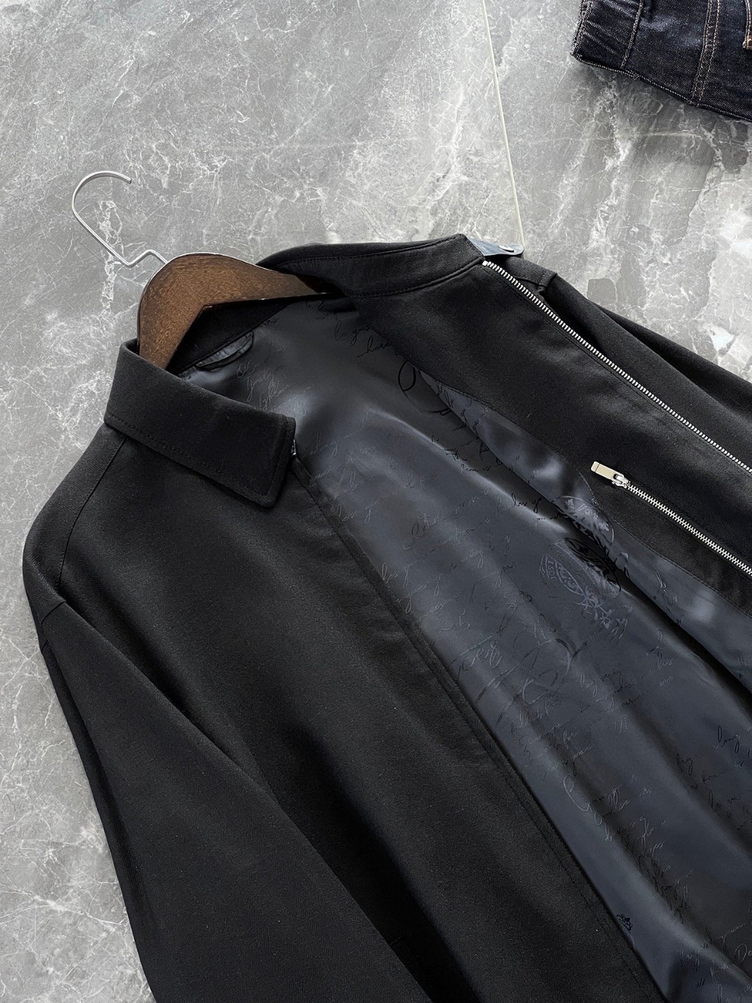 Loro Piana Men's Fashion Baggy Fit Solid Color Jacket