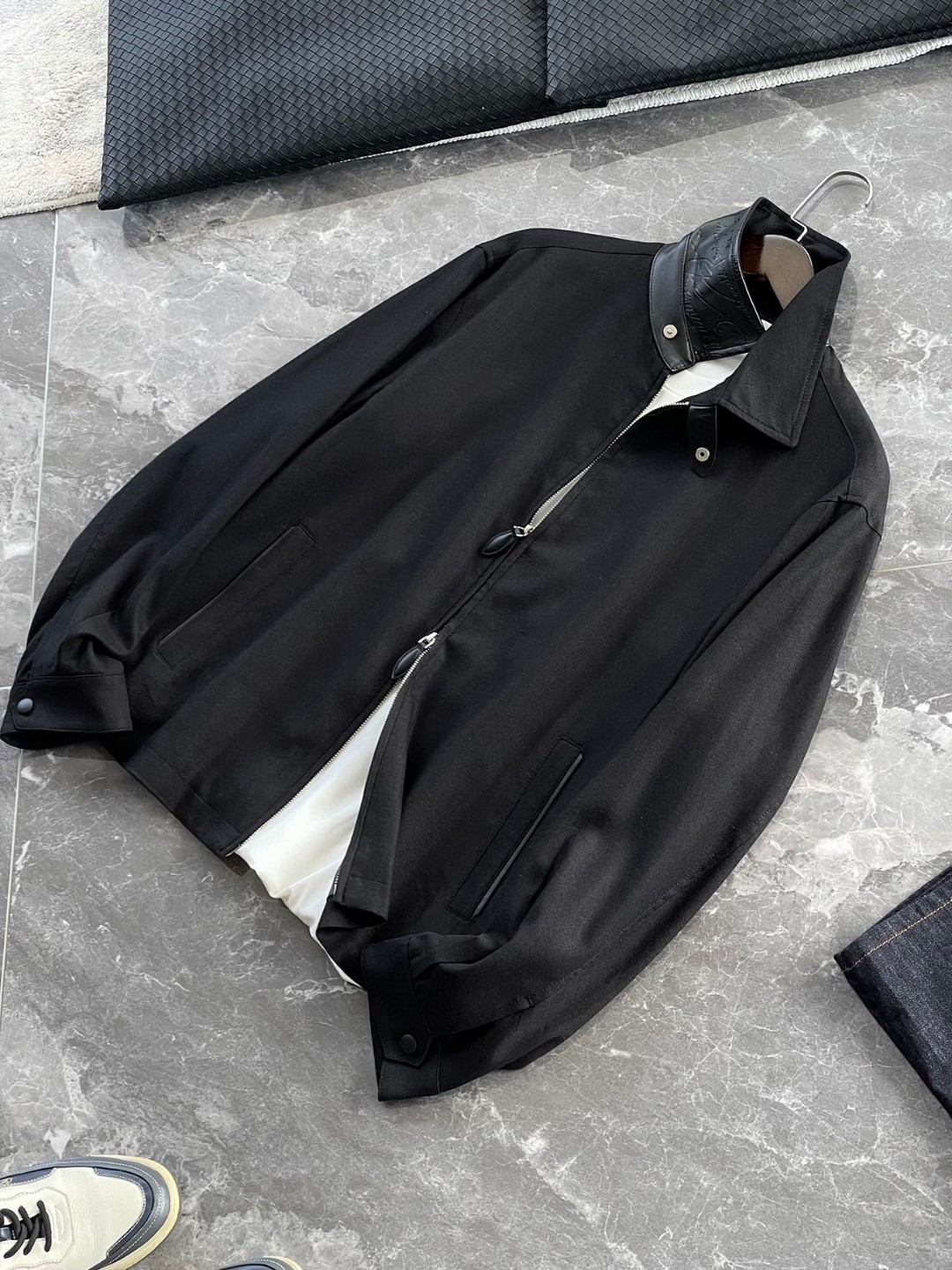 Loro Piana Men's Fashion Baggy Fit Solid Color Jacket