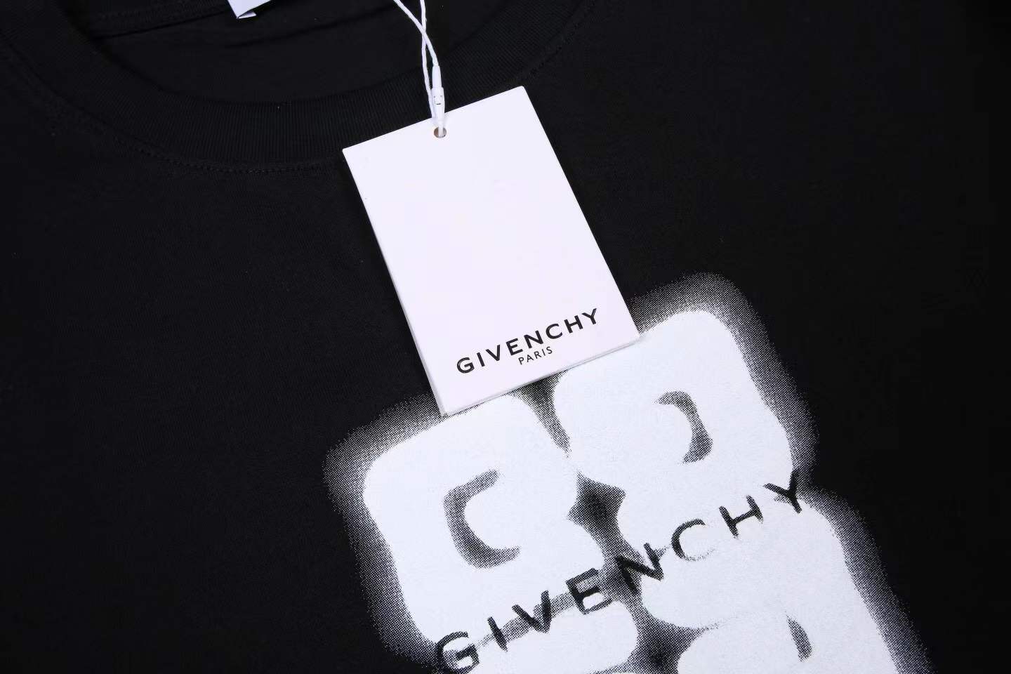 Givenchy black cotton 4G-motif T-shirt
