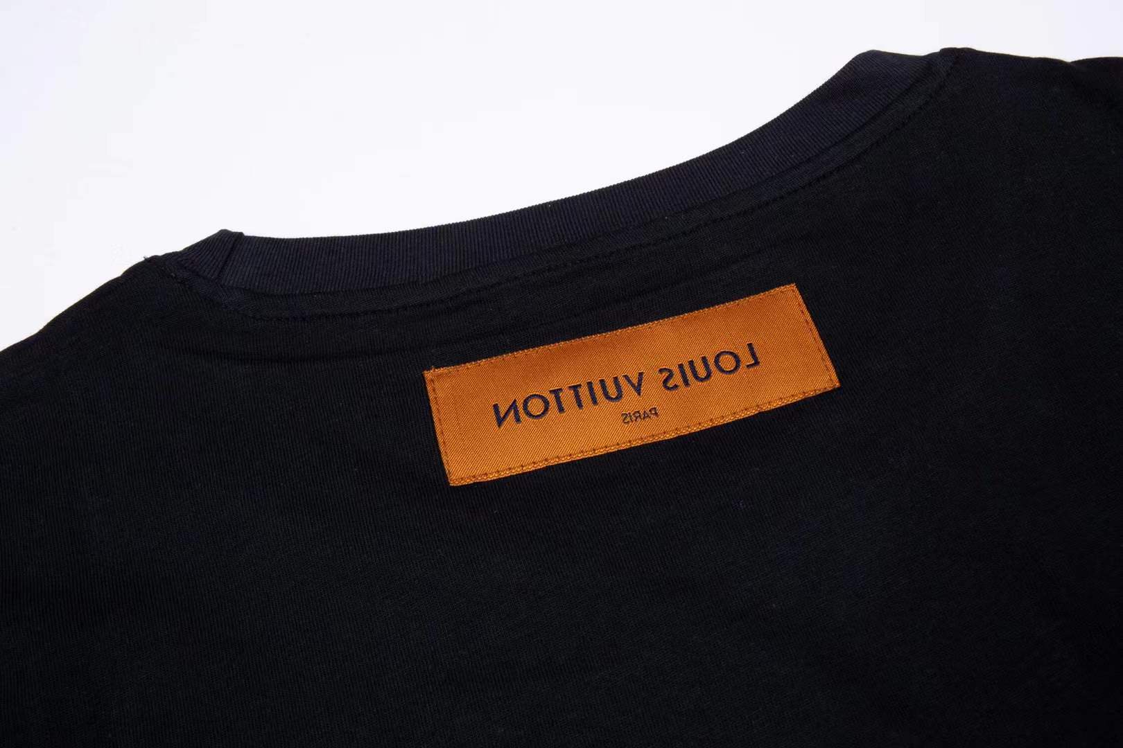 LV Teddy Bear T-Shirt in black cotton