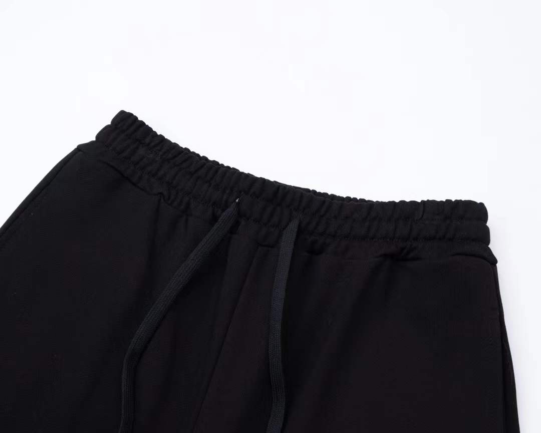 LV black pair of Reason Clothing Men's Legend Chenille Patch Shorts