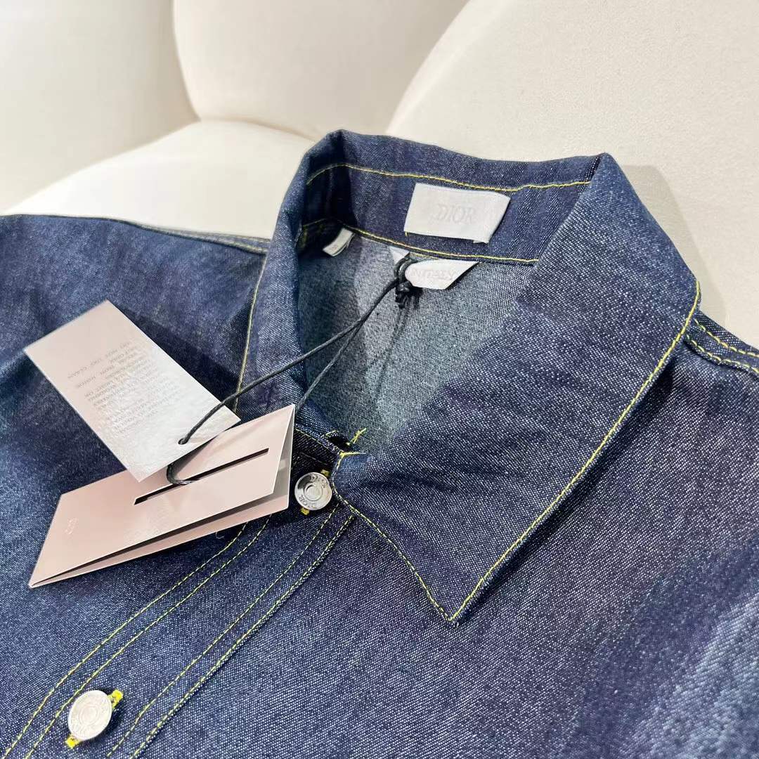 Dior Men 2022 'Christian Dior Atelier' denim shirt in blue