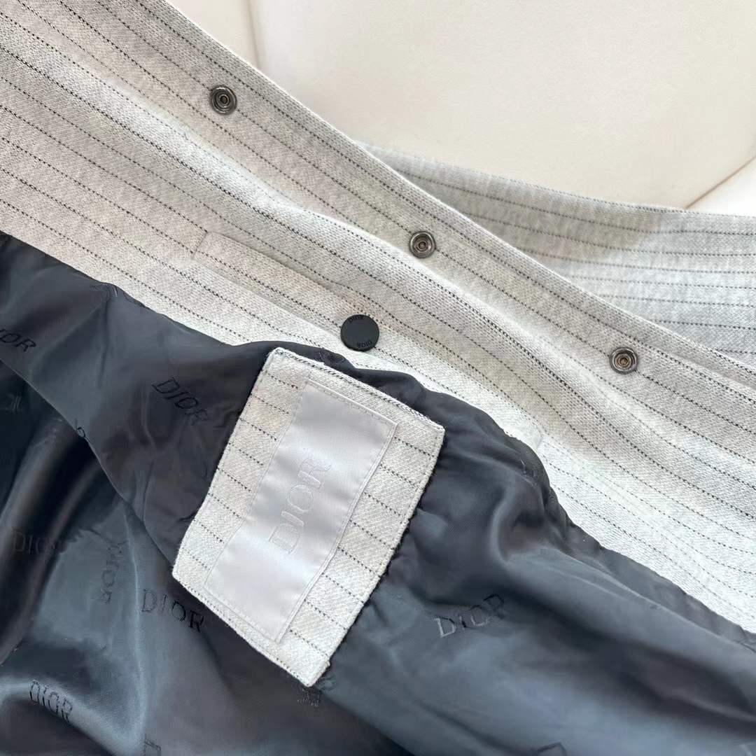 Dior Men 2022 Atelier Varsity Jacket in grey