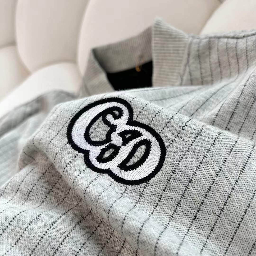 Dior Men 2022 Atelier Varsity Jacket in grey