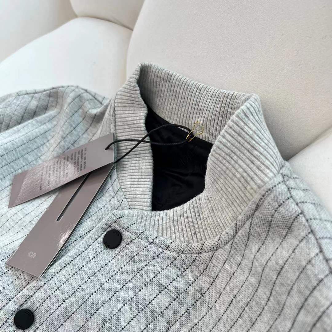 Dior Men 2022 Atelier Varsity Jacket in grey