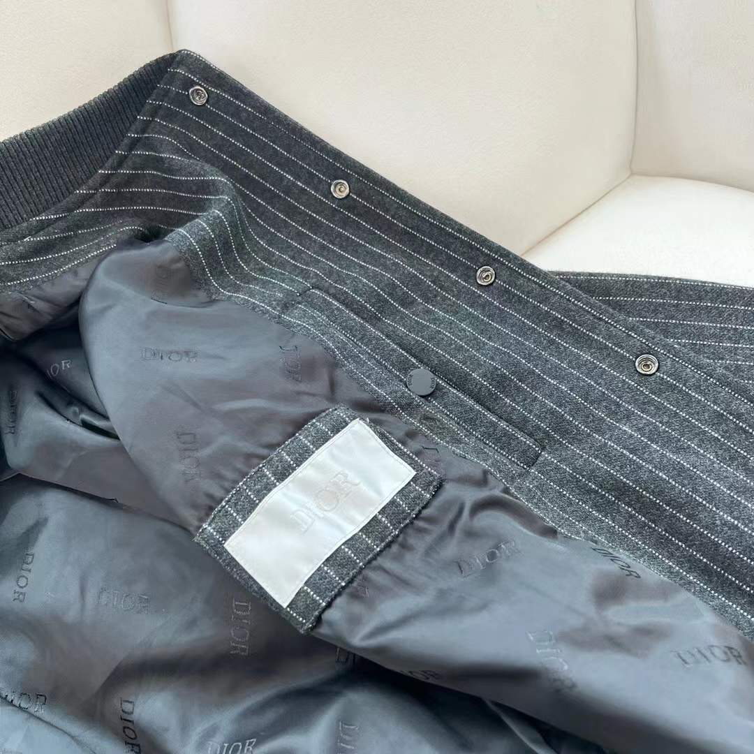 Dior pinstripe wool coat