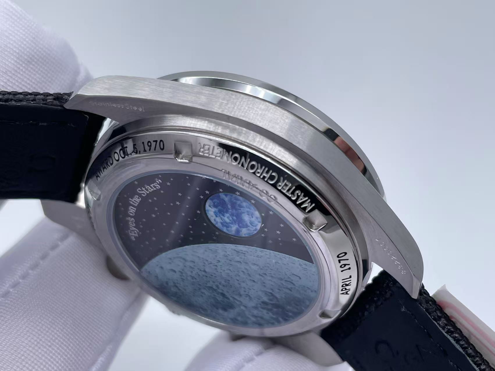 Speedmaster Professional Snoopy SS SMF 1:1 Best Edition BlackDial On Black Nylon Strap A3861(Free SS Bracelet) $488