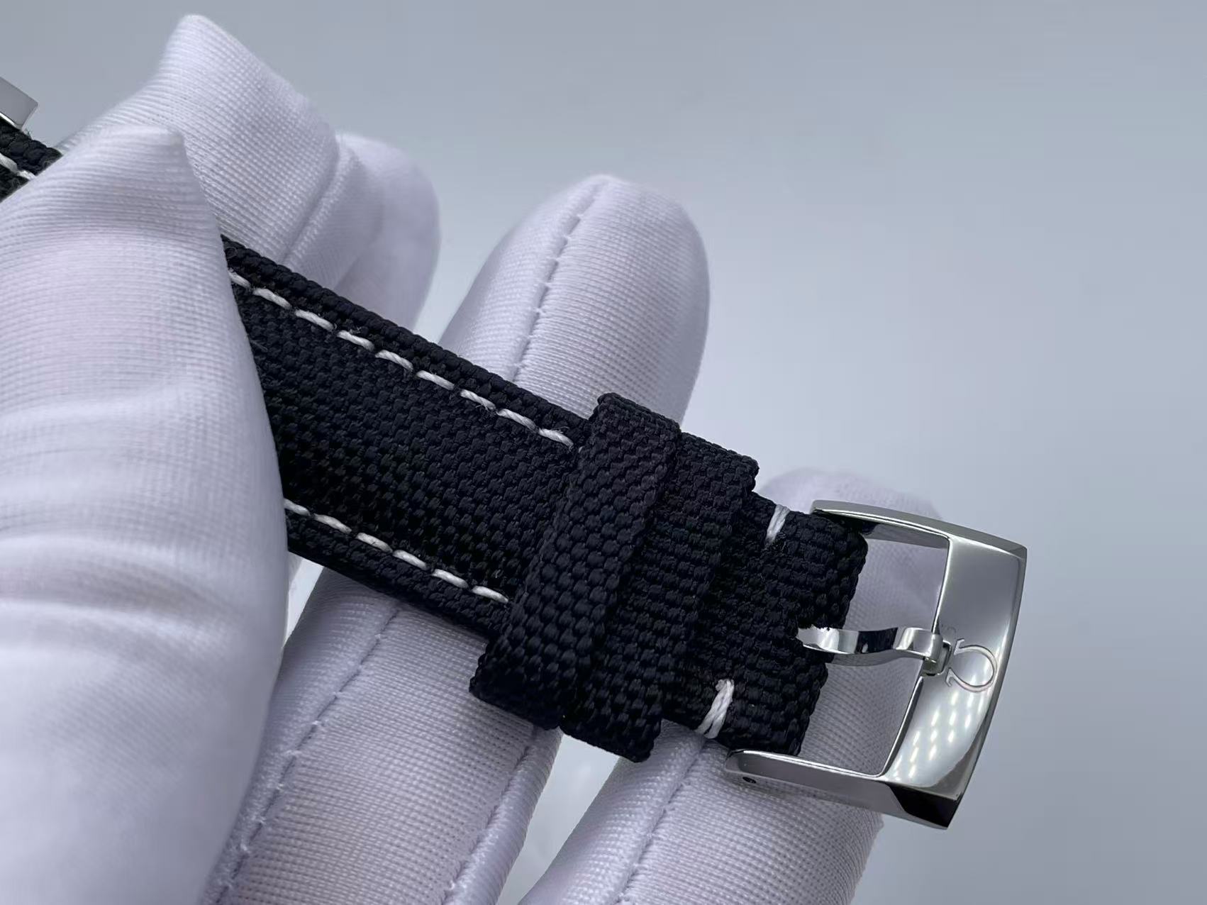 Speedmaster Professional Snoopy SS SMF 1:1 Best Edition BlackDial On Black Nylon Strap A3861(Free SS Bracelet) $488