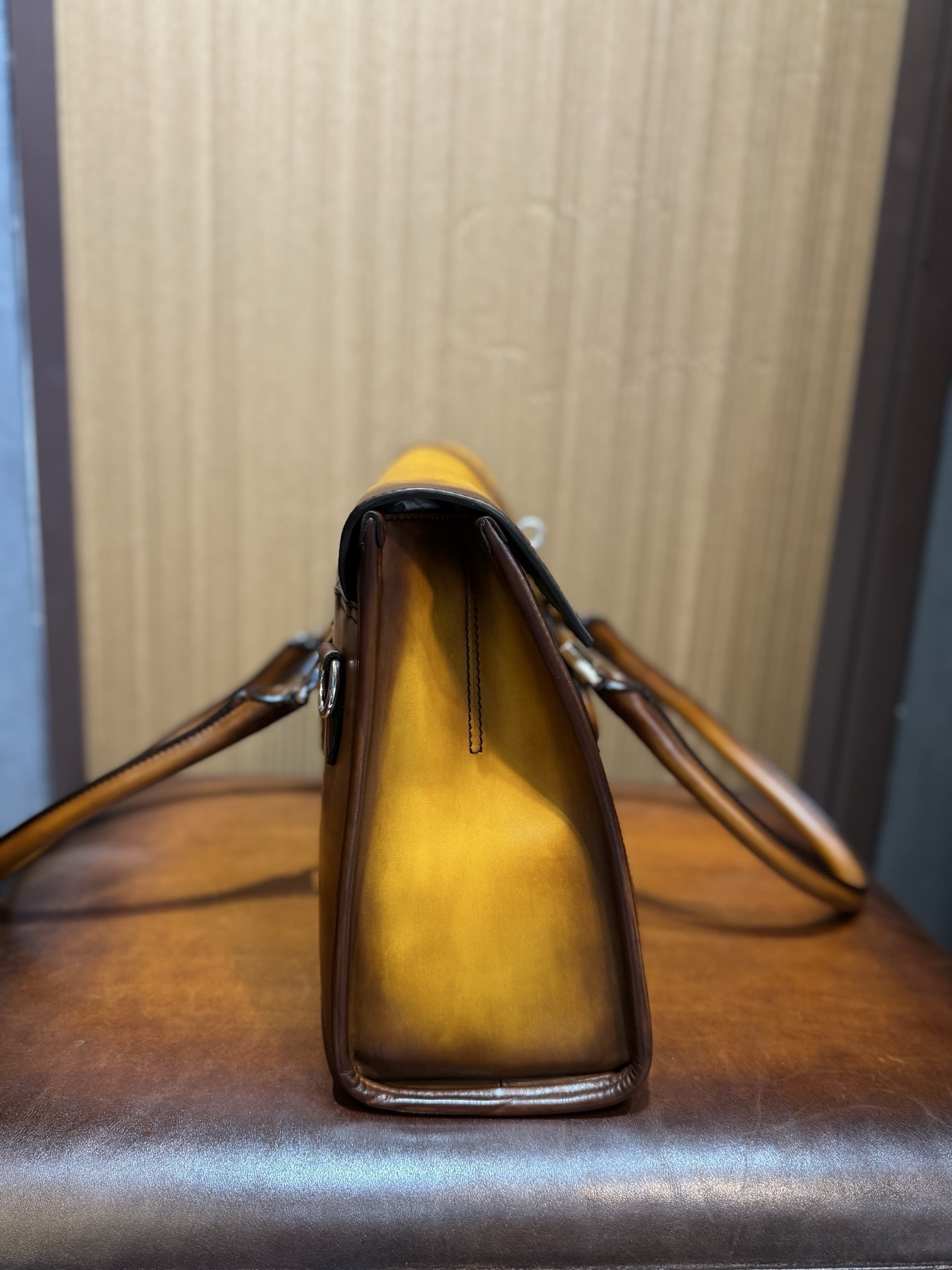 Berluti E'Mio Scritto leather briefcase