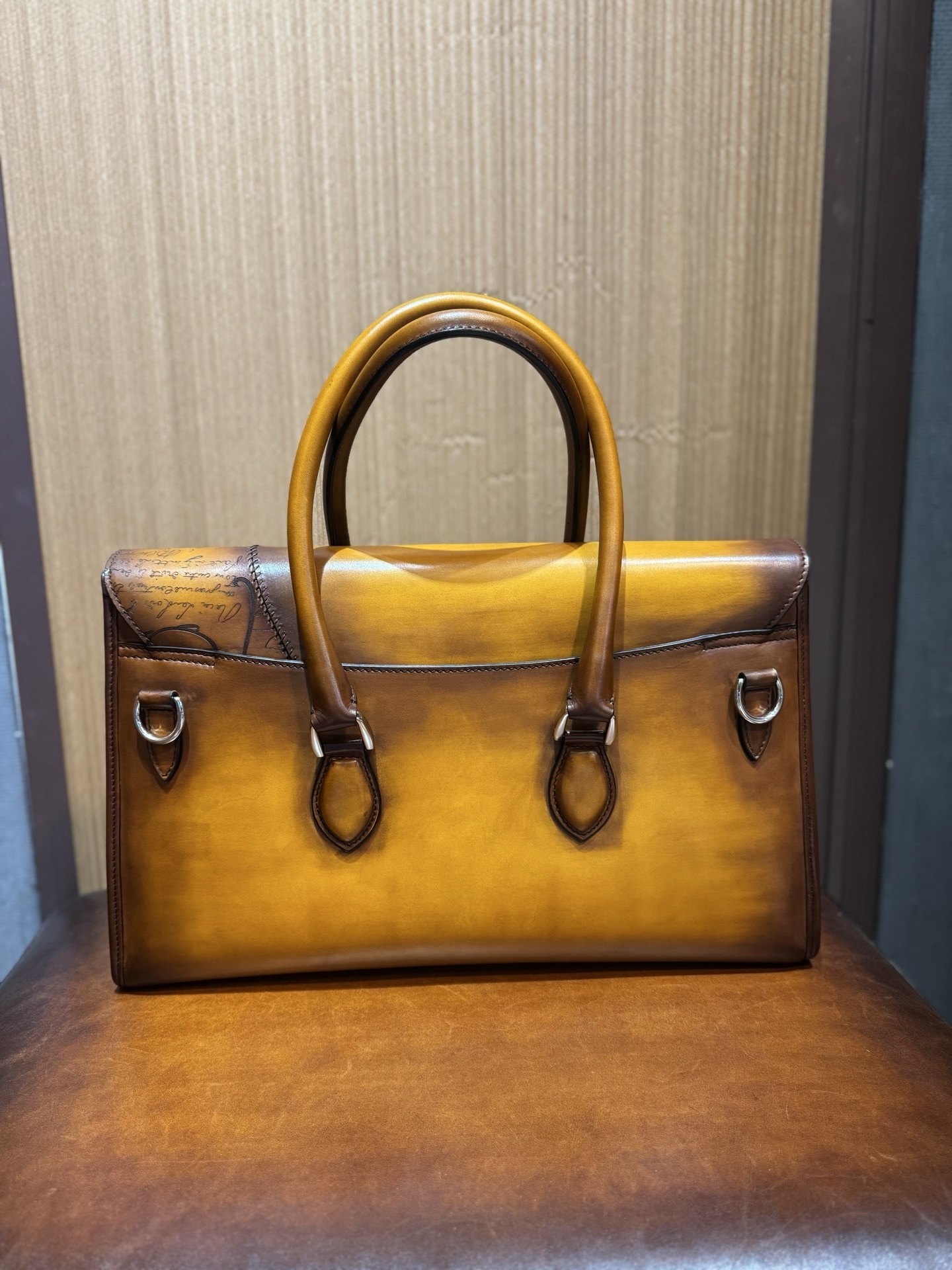 Berluti E'Mio Scritto leather briefcase