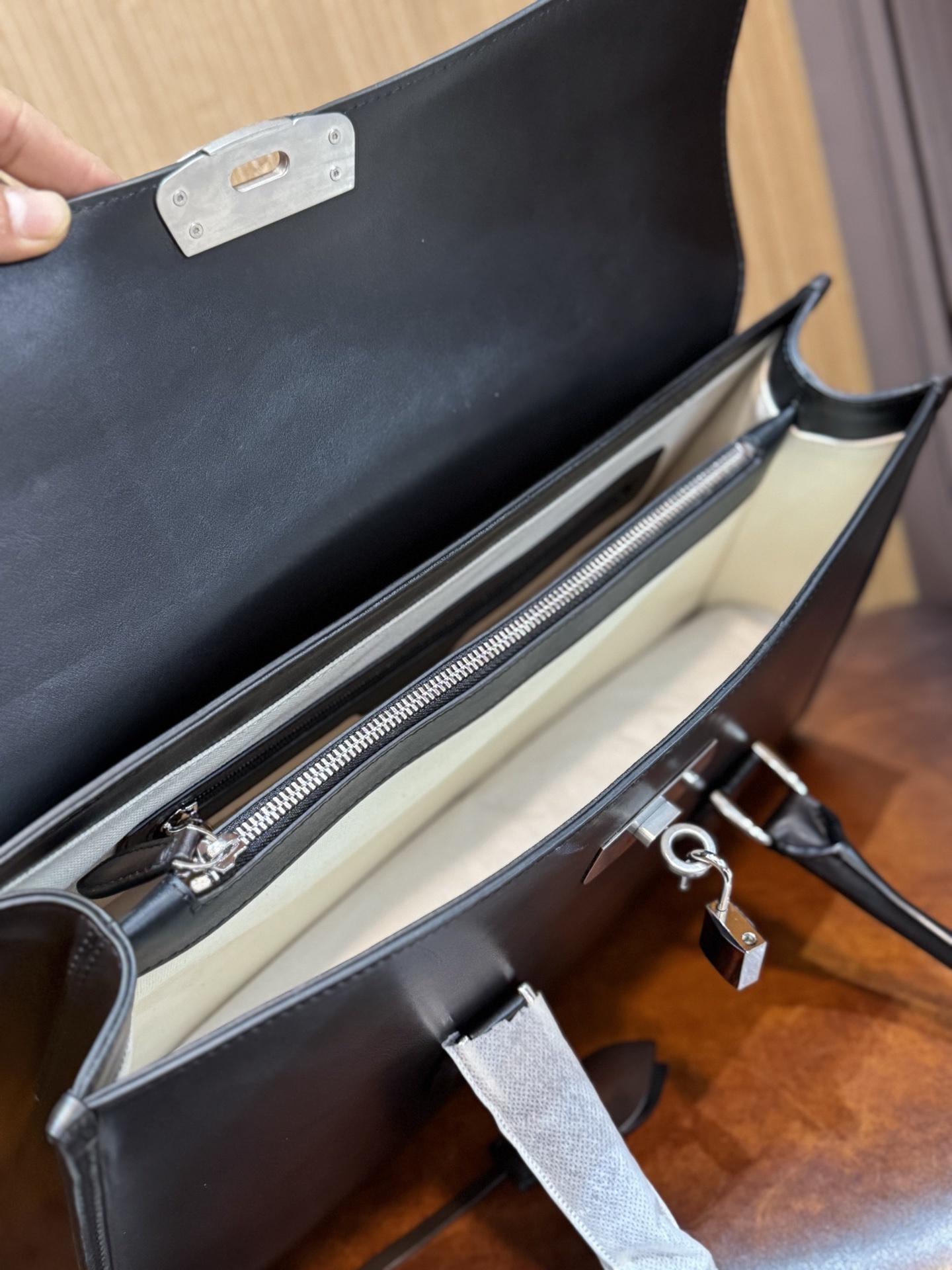 Berluti E'mio Scritto leather briefcase in Cacao Intenso