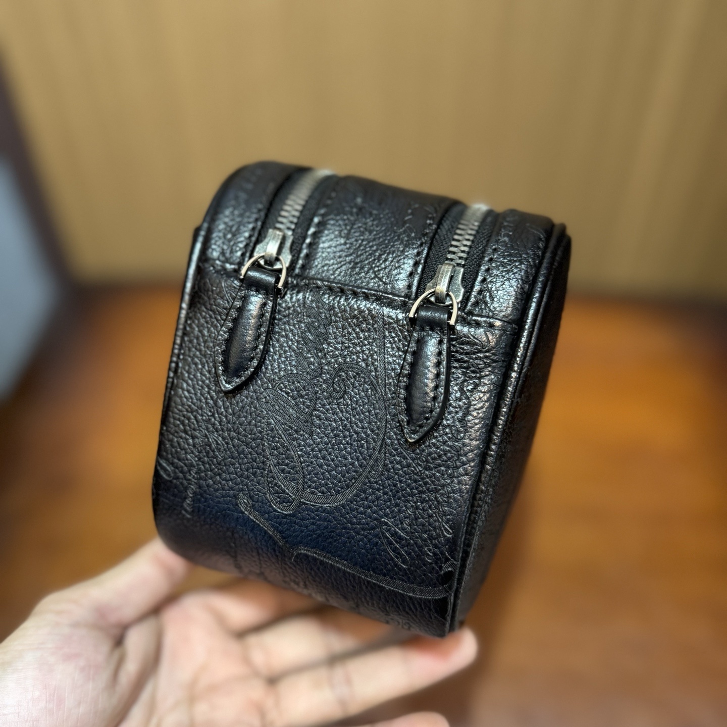 Berluti Formula 1003 Zipped Pouch in Scritto leather