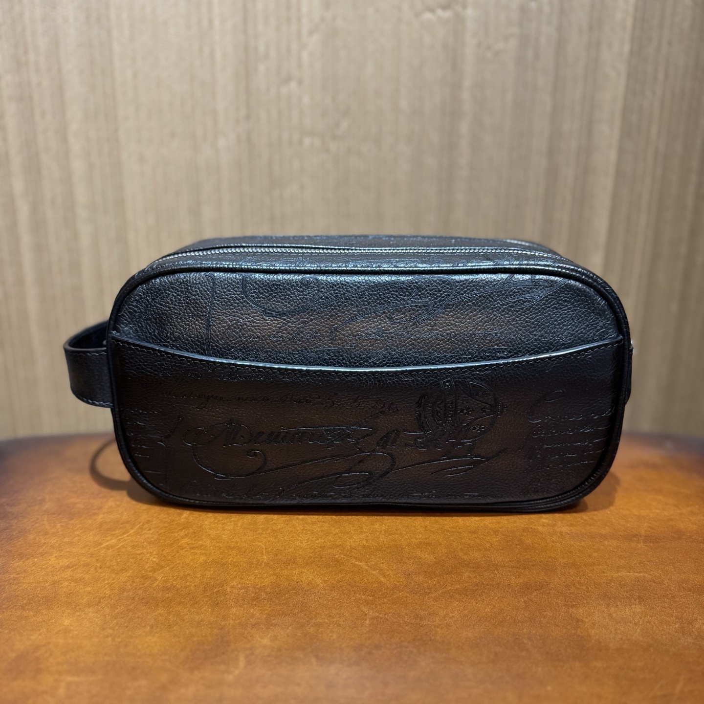 Berluti Formula 1003 Zipped Pouch in Scritto leather