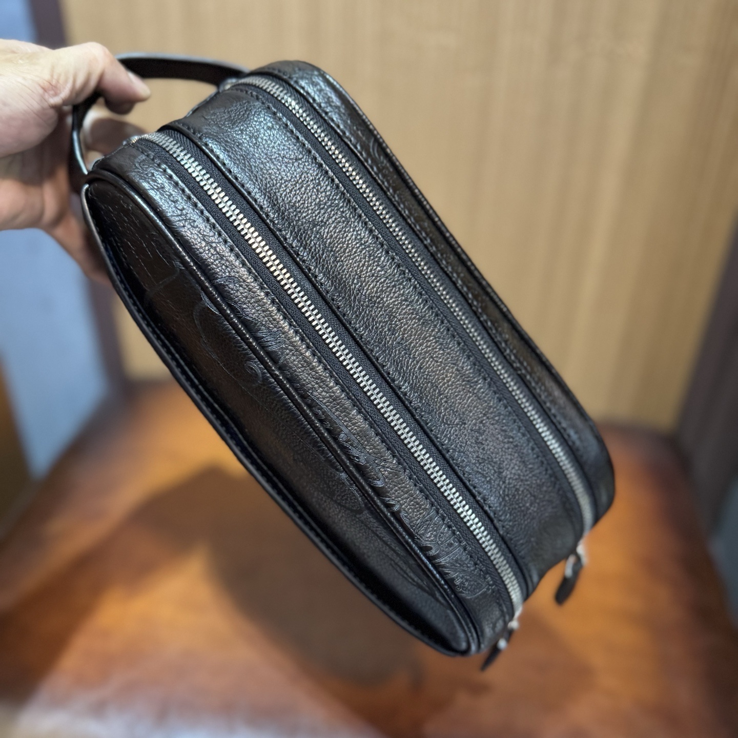 Berluti Formula 1003 Zipped Pouch in Scritto leather