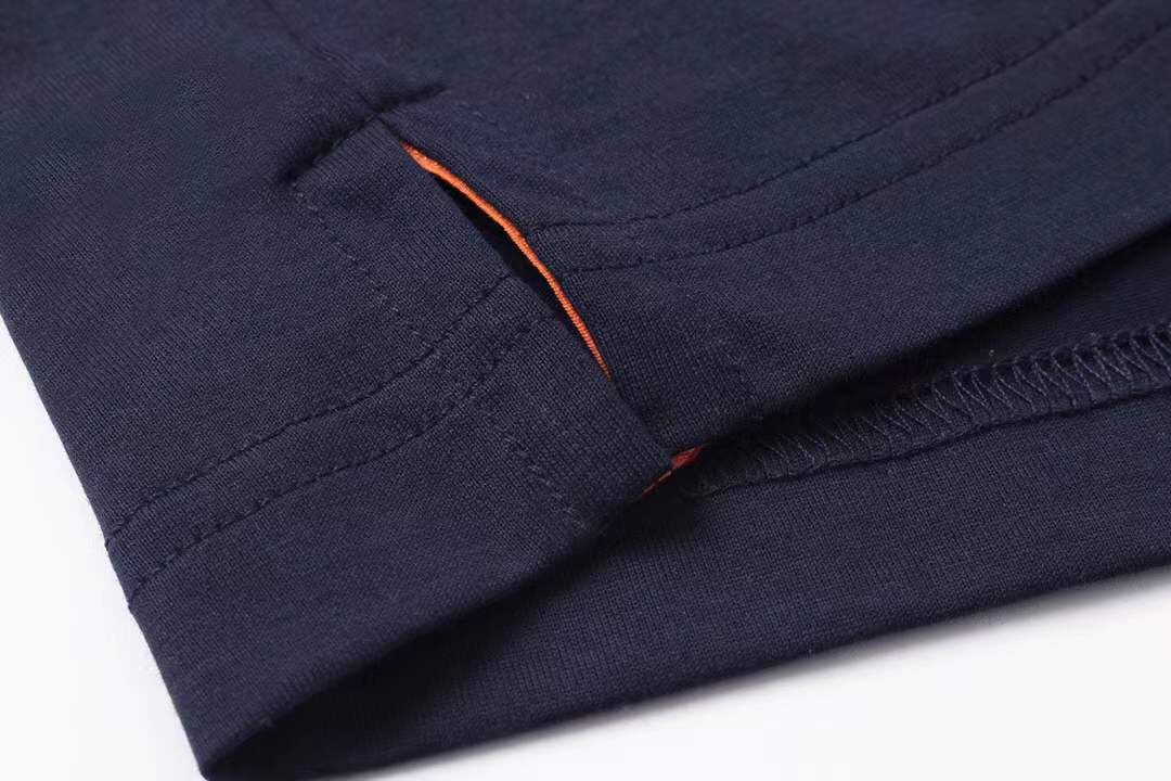 Hermès T-shirt with a light blue graphic print of the brand name and "PARIS" on the front