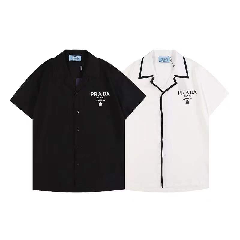 Prada bowling shirt Black and White