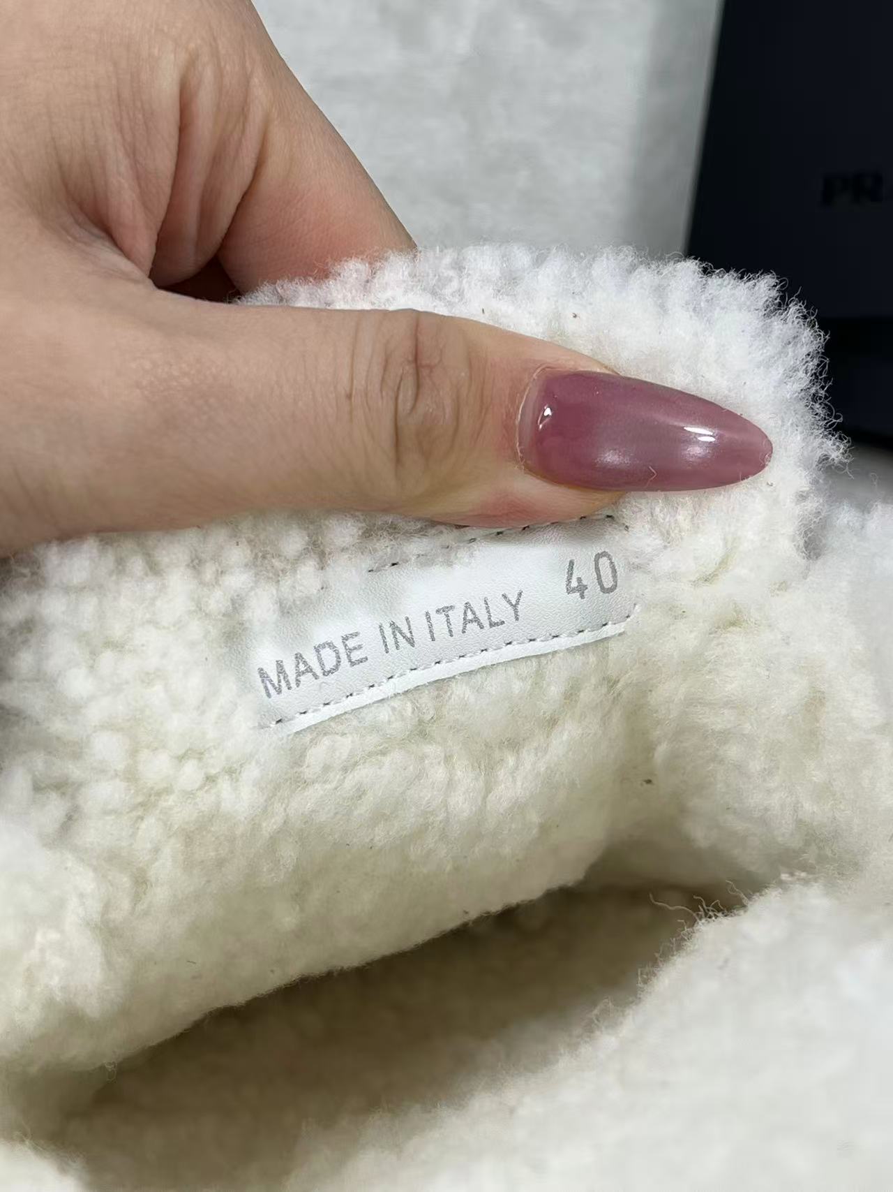 Prada Shearling Slippers in beige suede all colors