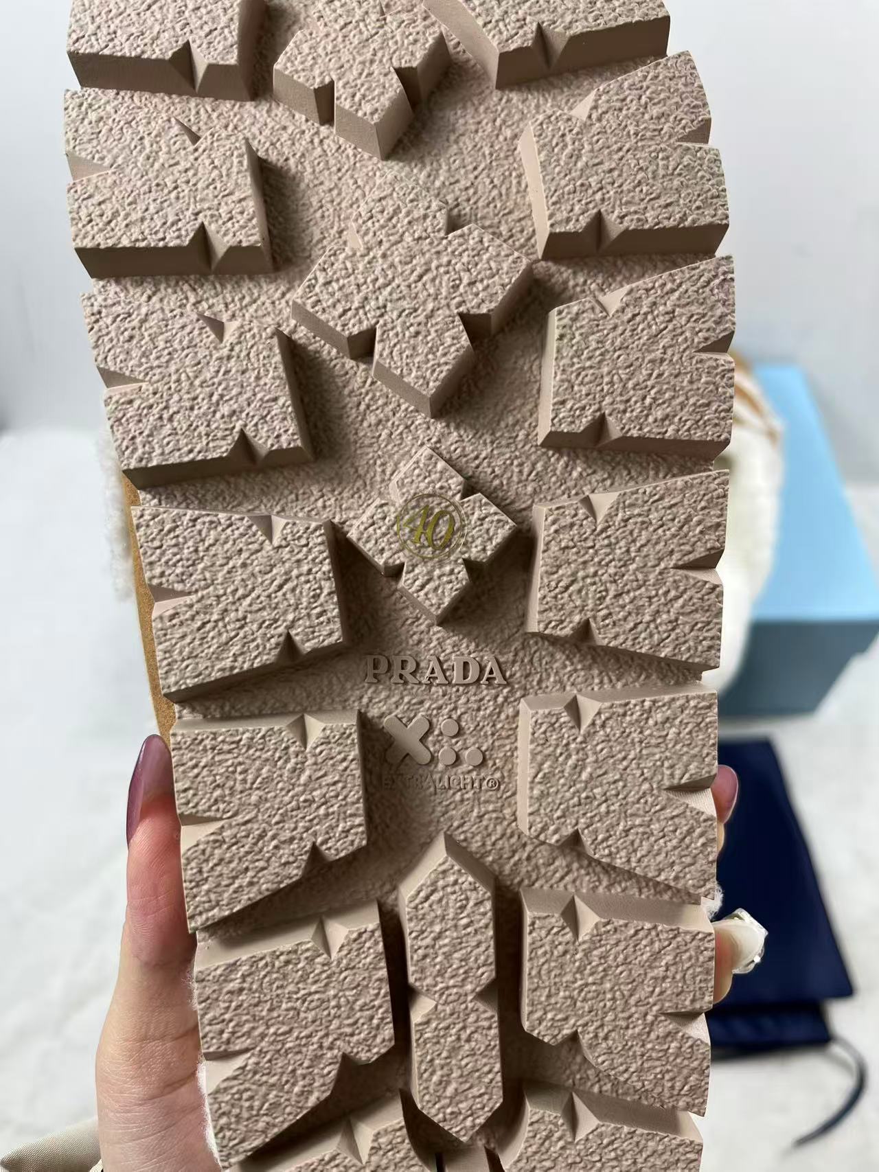 Prada Shearling Slippers in beige suede all colors