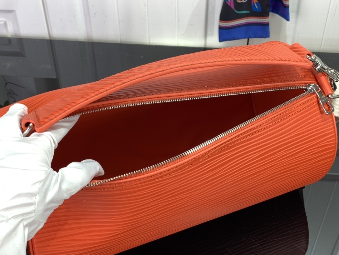 LV Epi XL Soft Polochon shoulder bag in rouge red calfskin leather