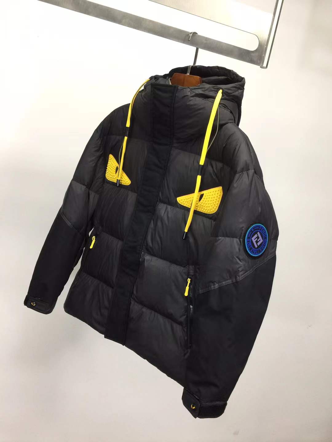 Fendi Monster Eyes Puffer Jacket black