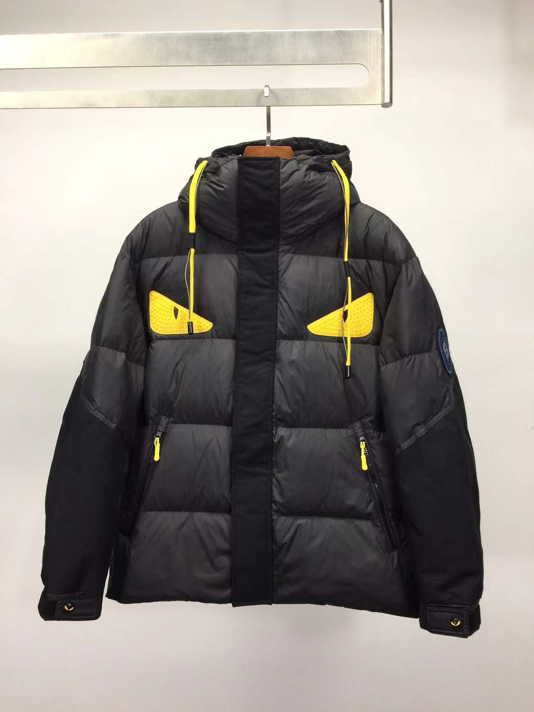 Fendi Monster Eyes Puffer Jacket black