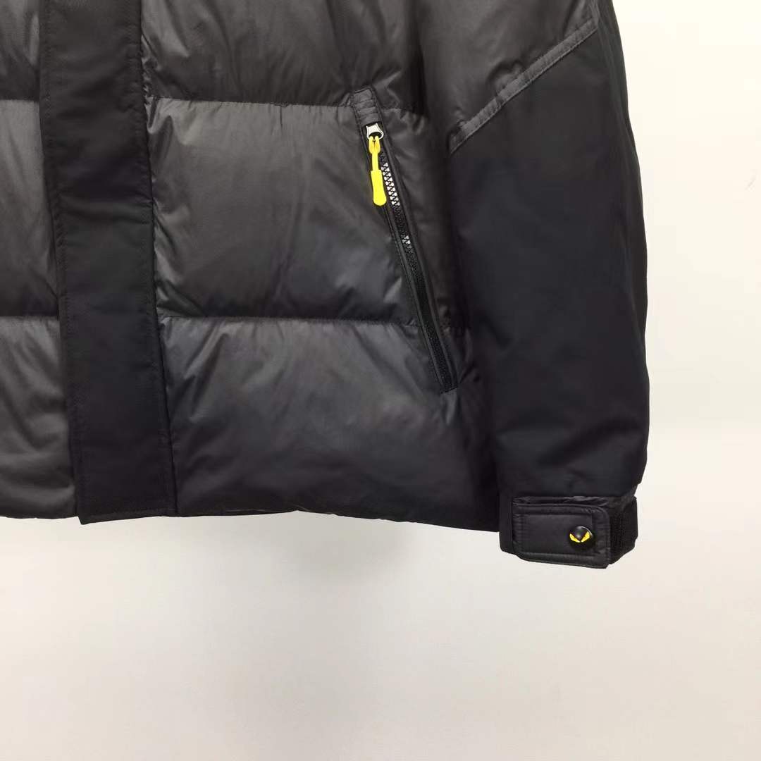 Fendi Monster Eyes Puffer Jacket black