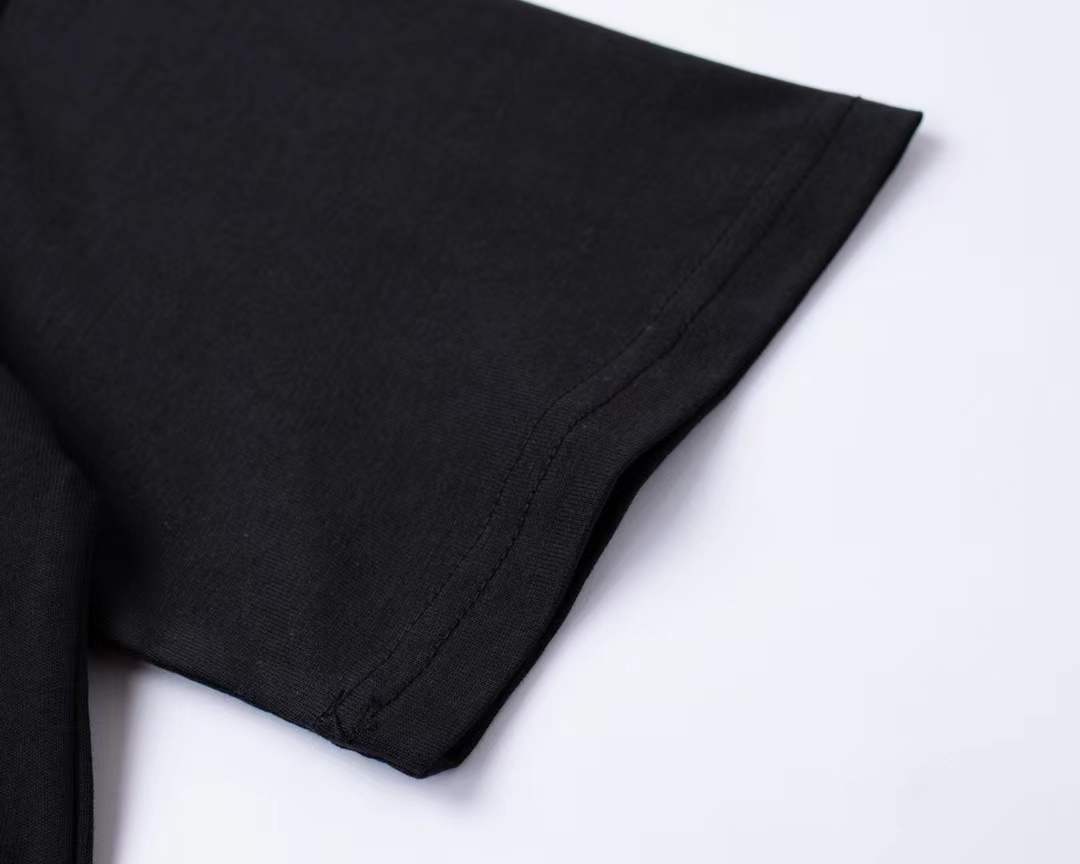 LV black Balmain Universe & Stars T-shirt