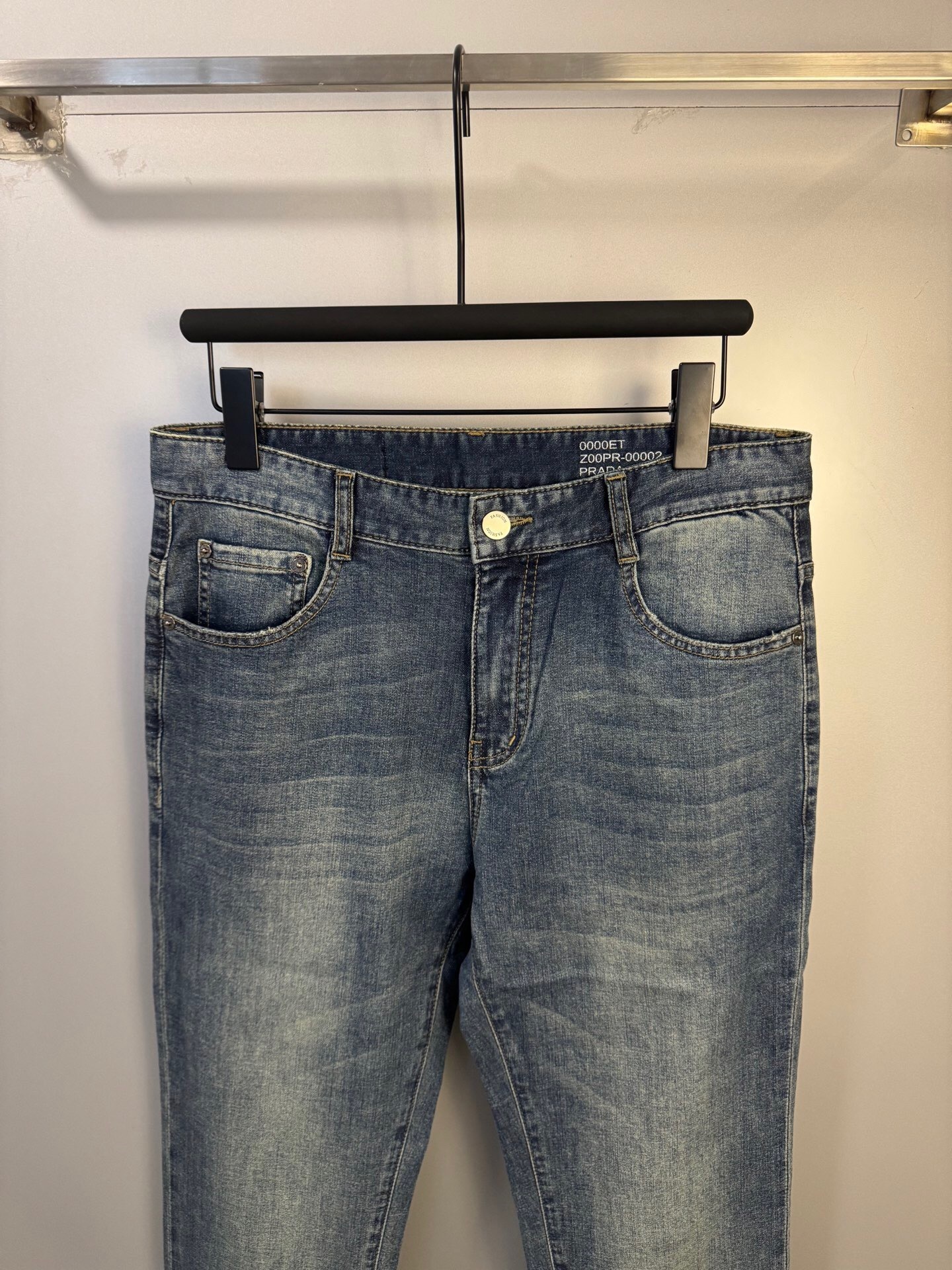 Prada blue denim jeans for men