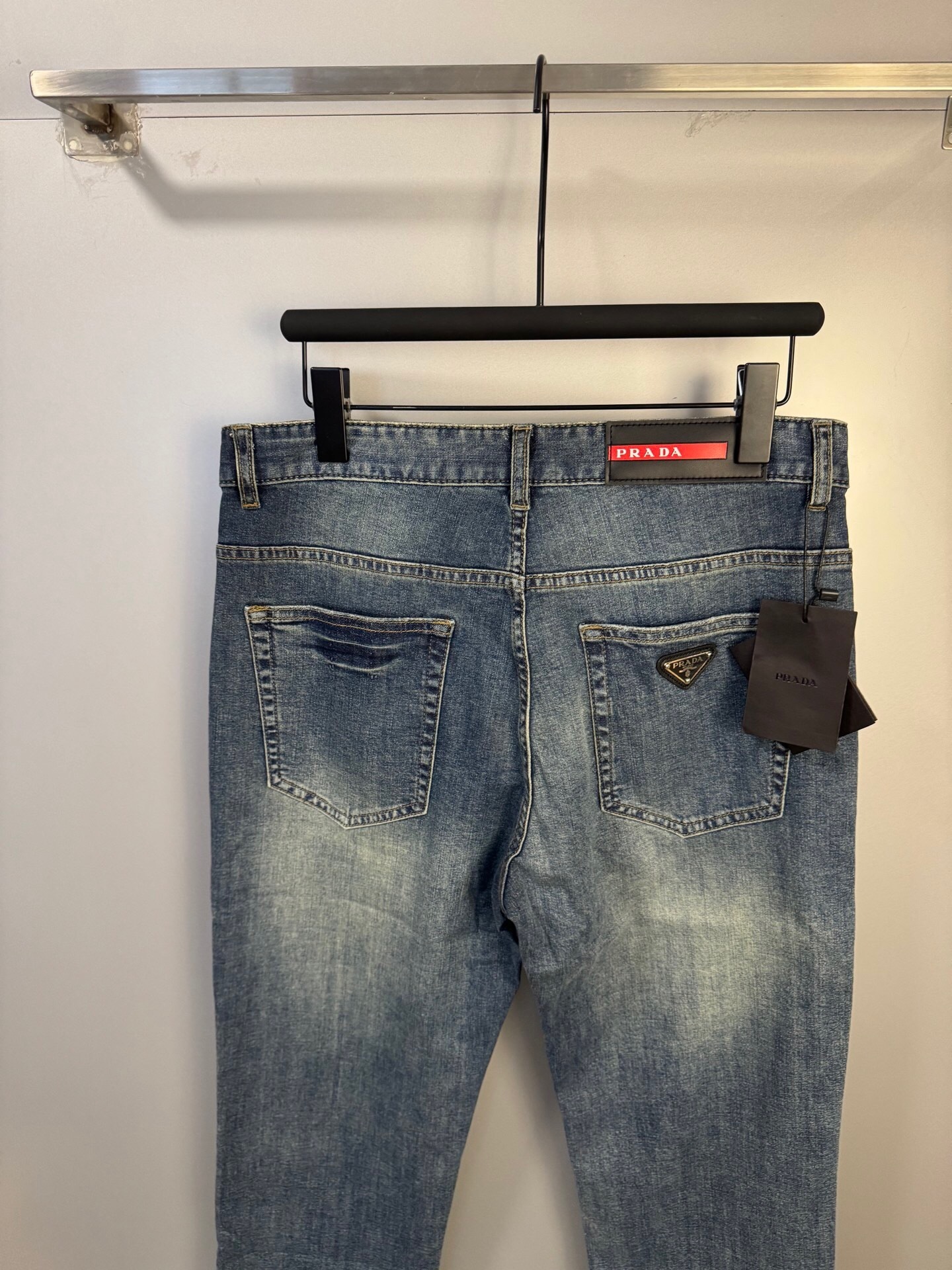 Prada blue denim jeans for men