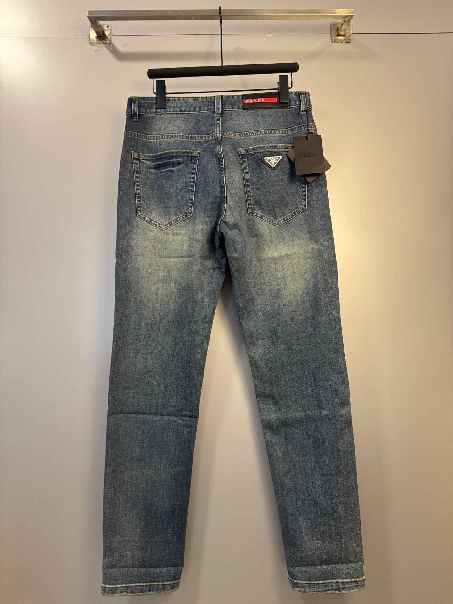 Prada blue denim jeans for men