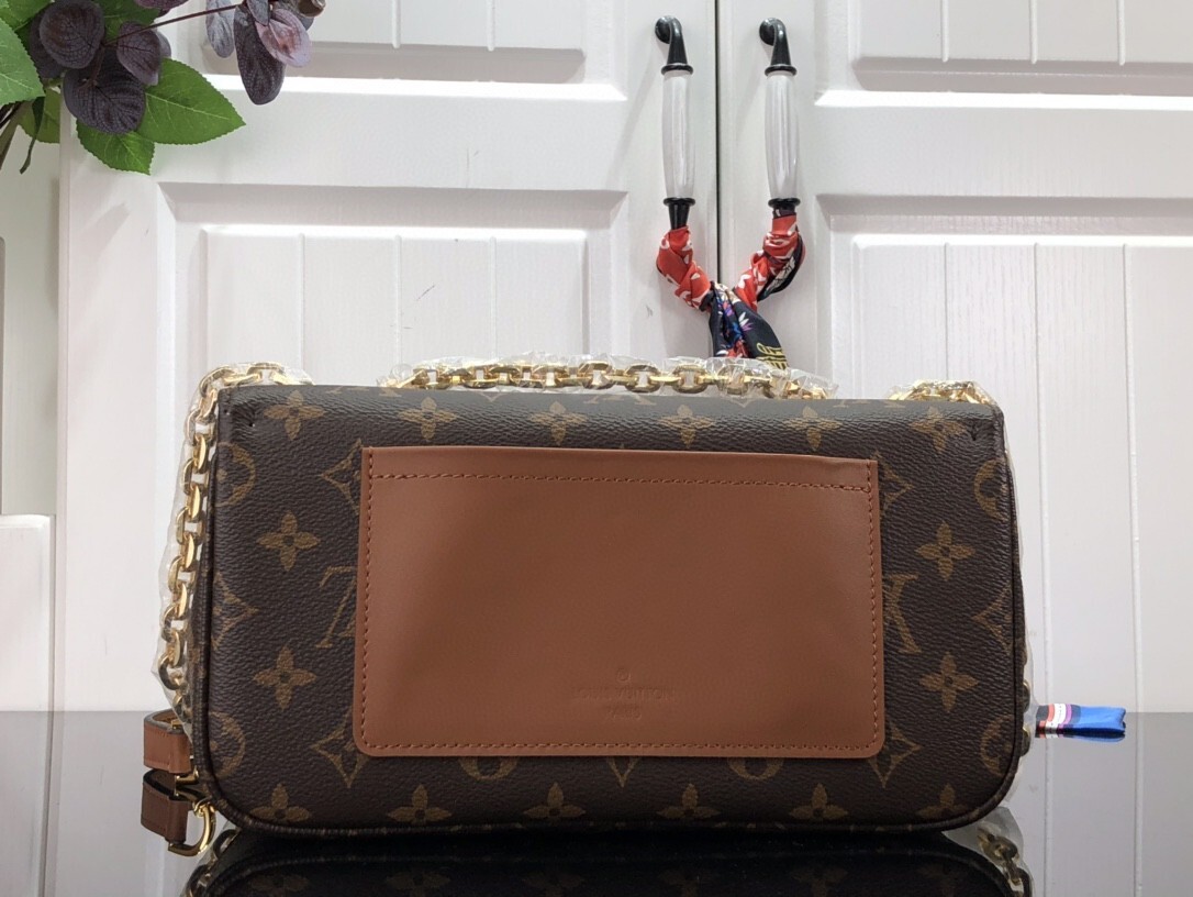 LV Marceau shoulder bag in brown monogram coated canvas