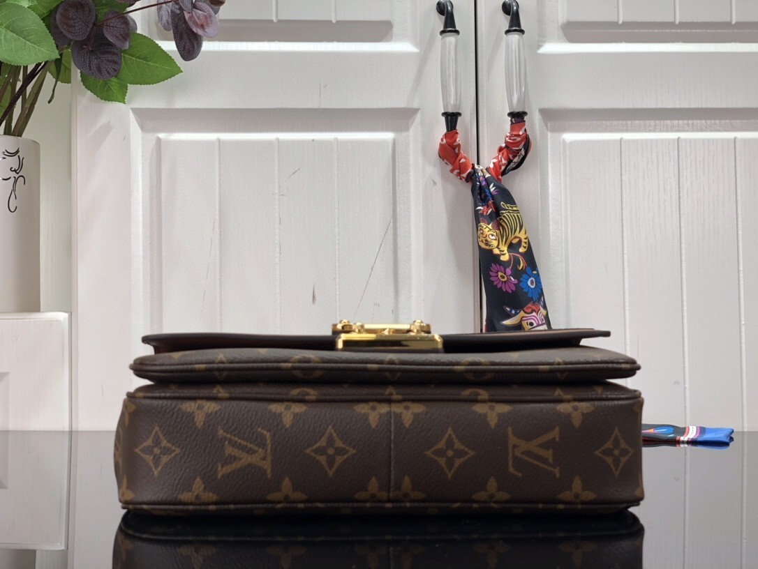LV Marceau shoulder bag in brown monogram coated canvas