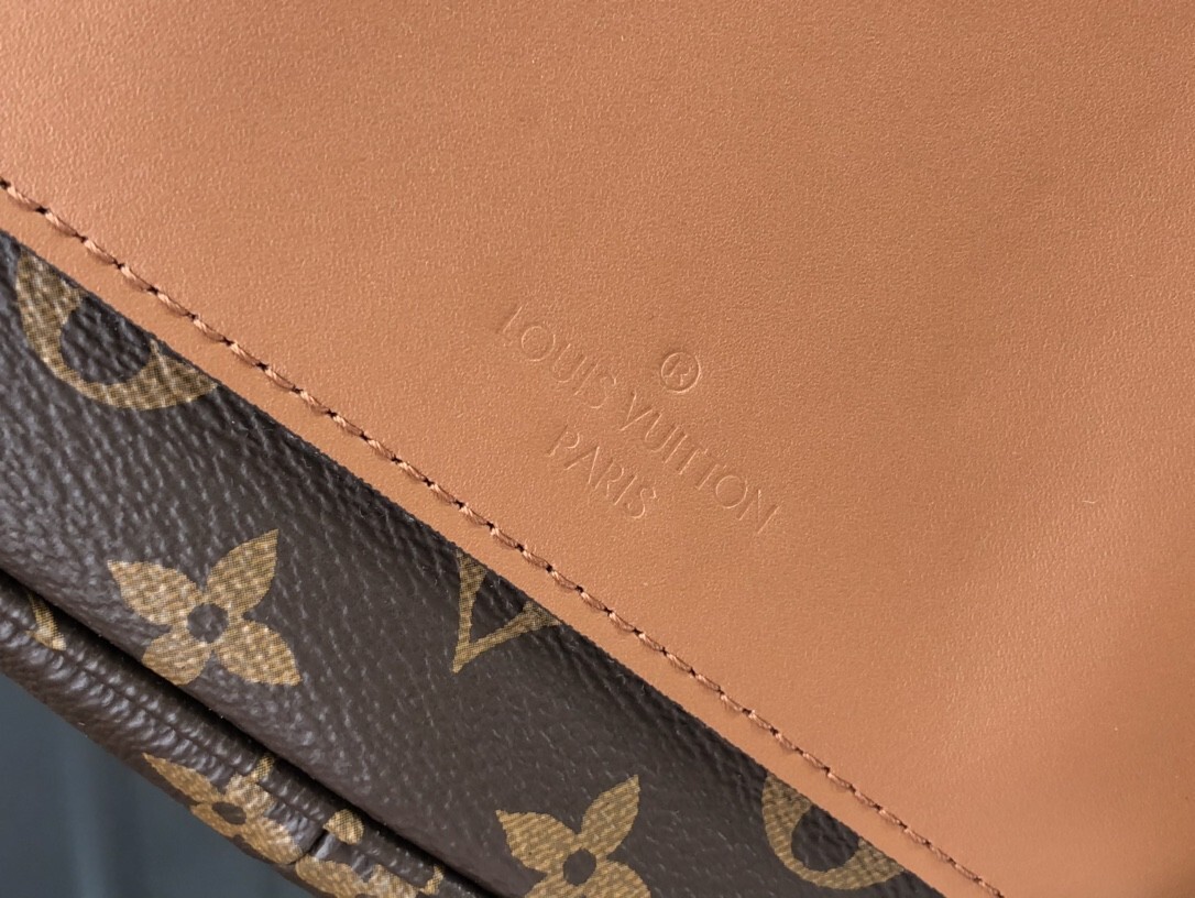LV Marceau shoulder bag in brown monogram coated canvas